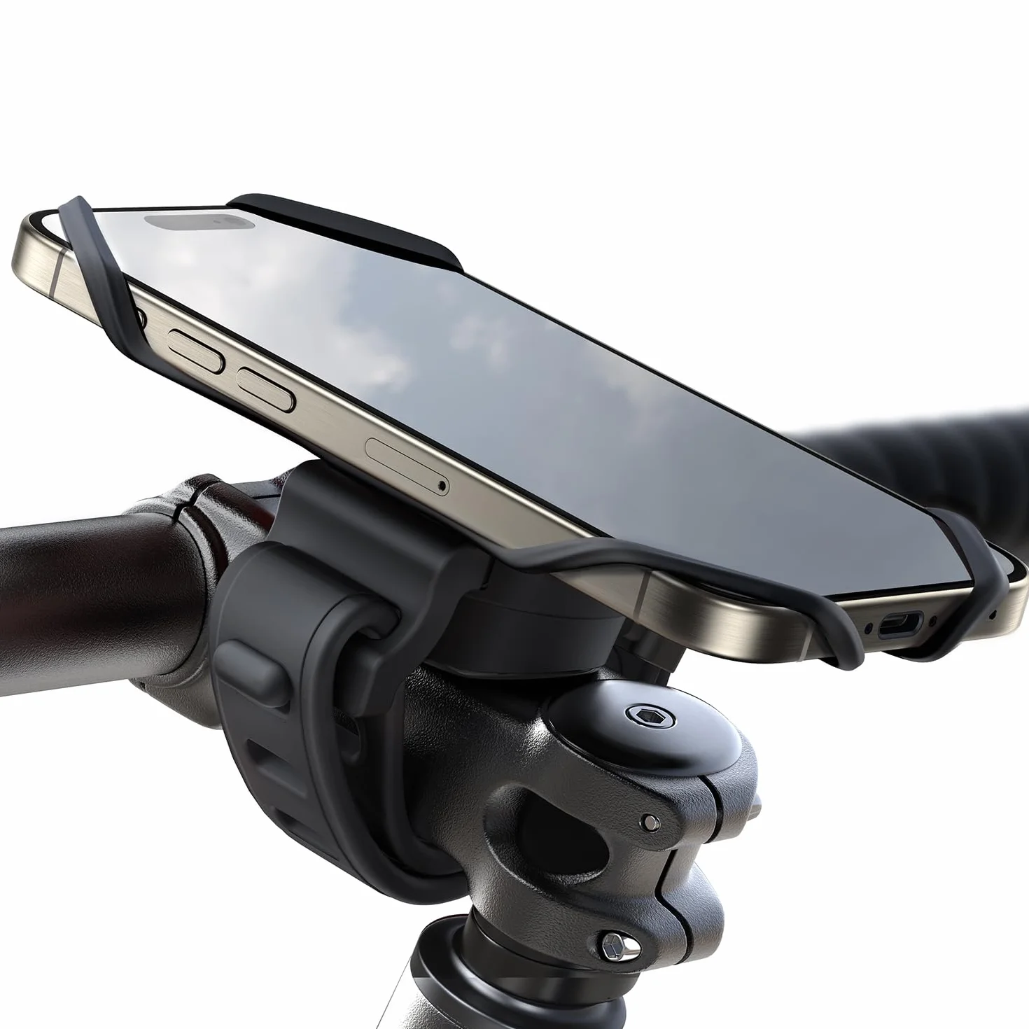 JOYROOM Soporte Móvil Bicicleta 360° Silicona para iPhone Smartphone 4.0-7.2"