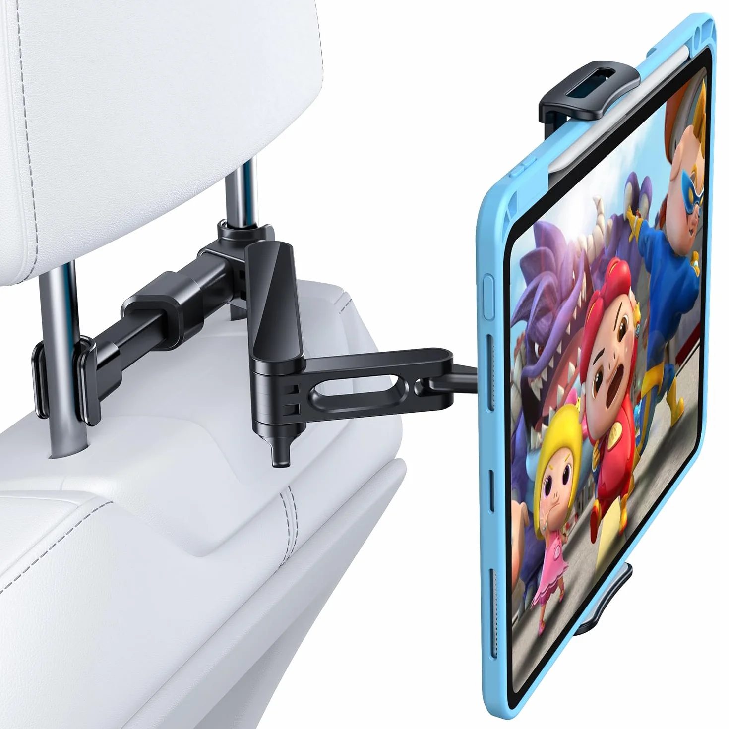 AHK Soporte Tablet Coche, Tablet para Coche Reposacabezas con Apoyo 360 Rotación para 4,4-11 Pulgadas iPad, iPhone, Galaxy Tab, Huawei Mediapad, Switch et d'autres Smartphones