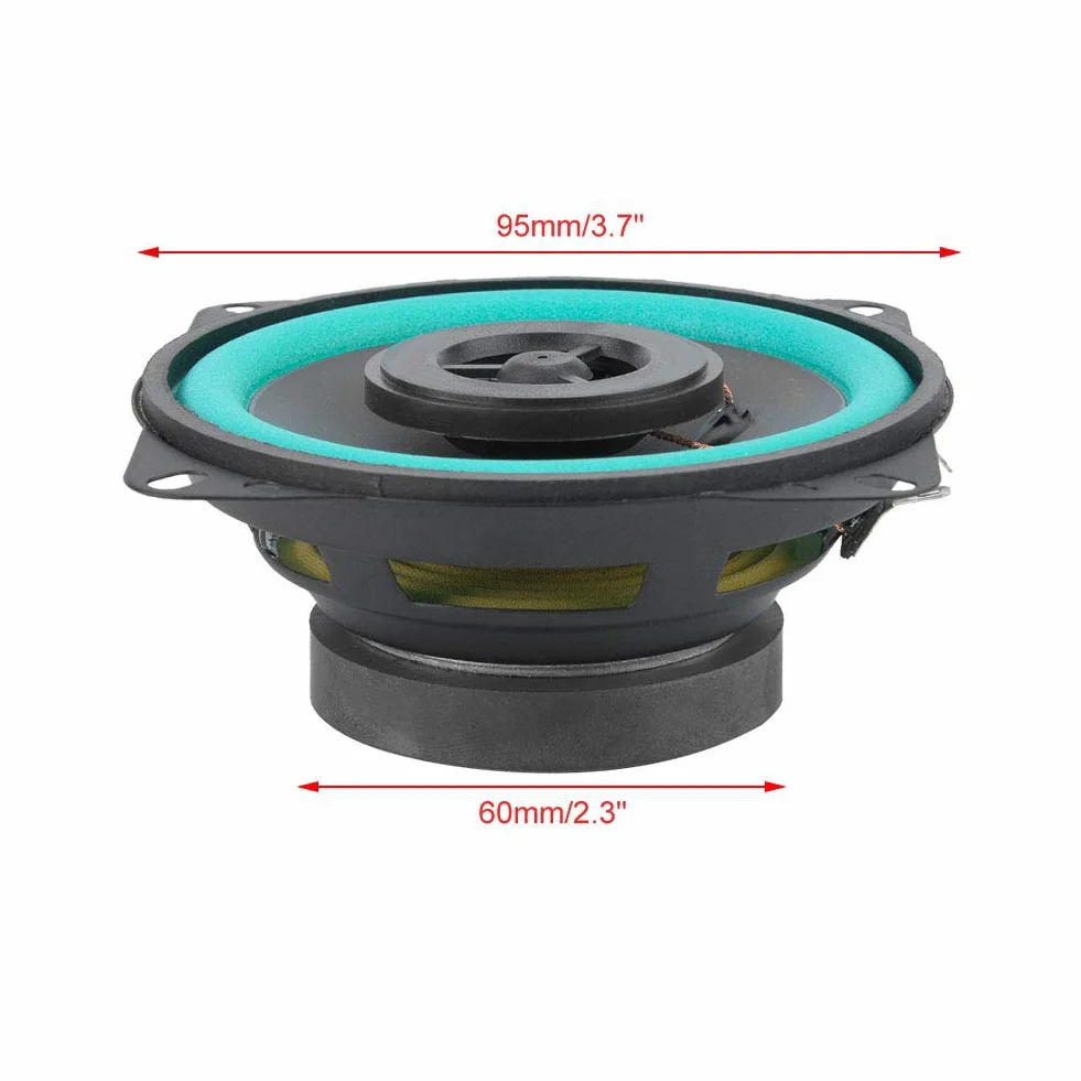 AMONIDA Altavoz de Bocina de Coche de 4 Pulgadas, 100 W, Gran Potencia, Audio para Puerta de Vehículo, Agudos