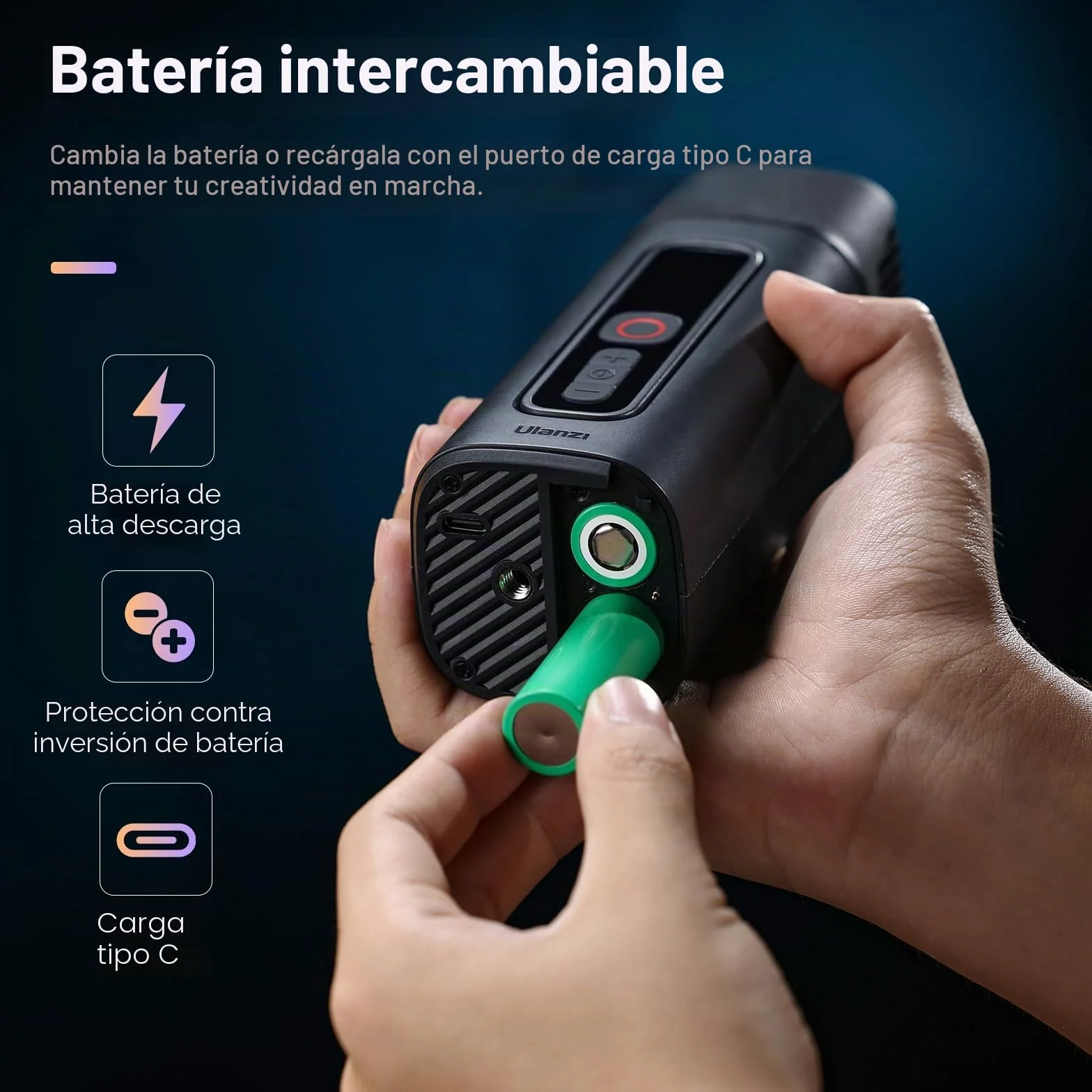 ULANZI FM01 FILMOG Ace - Máquina de humo portátil para fotografía, eventos al aire libre, fiestas, efectos de escenario, bodas, R001