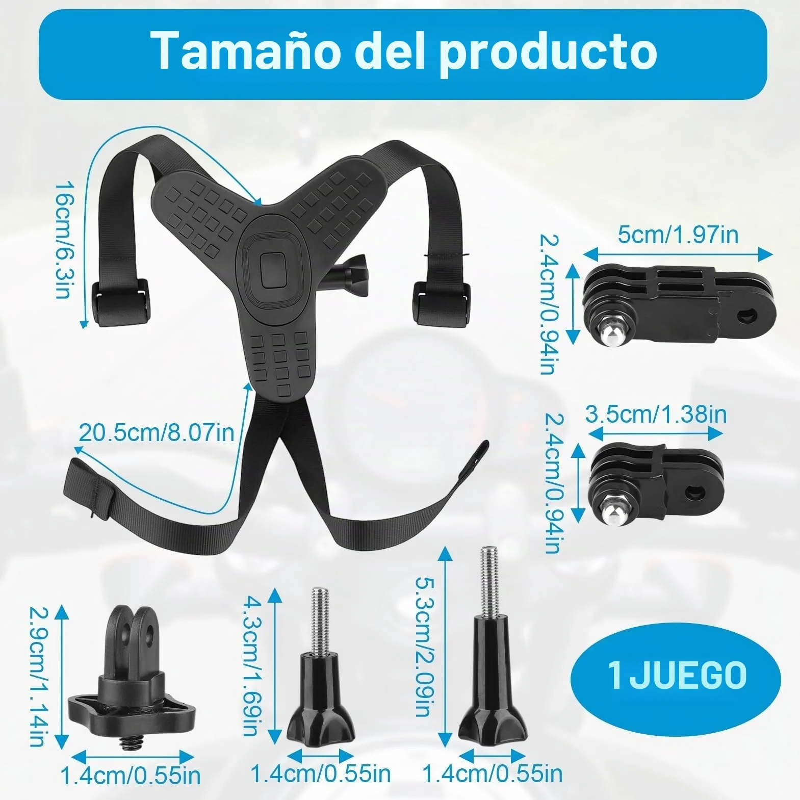 Soporte Casco de Moto Mento para GoPro Hero 13 12 11 10 9 8 7 6 5 para dji OSMO Action 5 Pro 4/3 Ace Pro Ace Pro 2 X4 X3 GO3 Session Soporte de Cámara de Gancho J Silicona Antideslizante