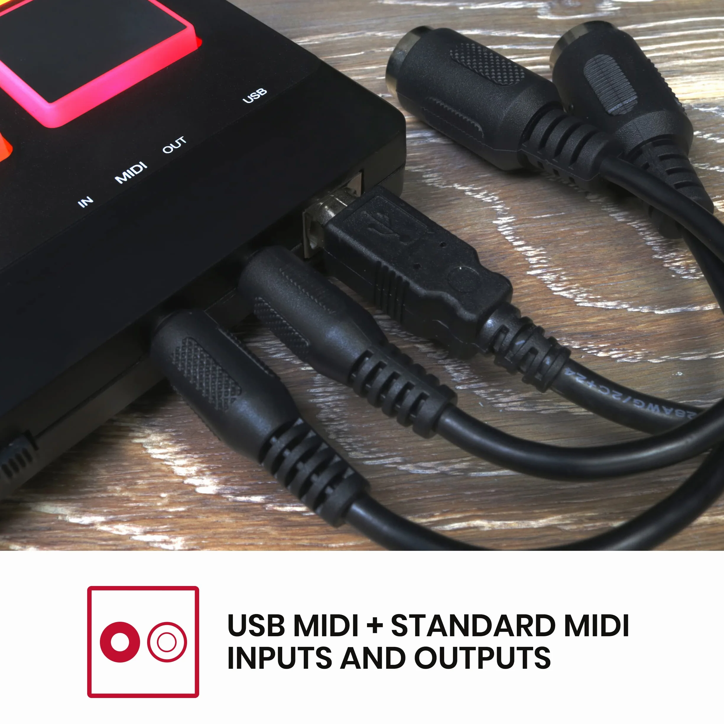 Akai Professional MPX8 - Controlador USB MIDI y Lanzador de Samples Portátil con 8 Pads Sensibles a la Velocidad y Ranura para Tarjeta SD