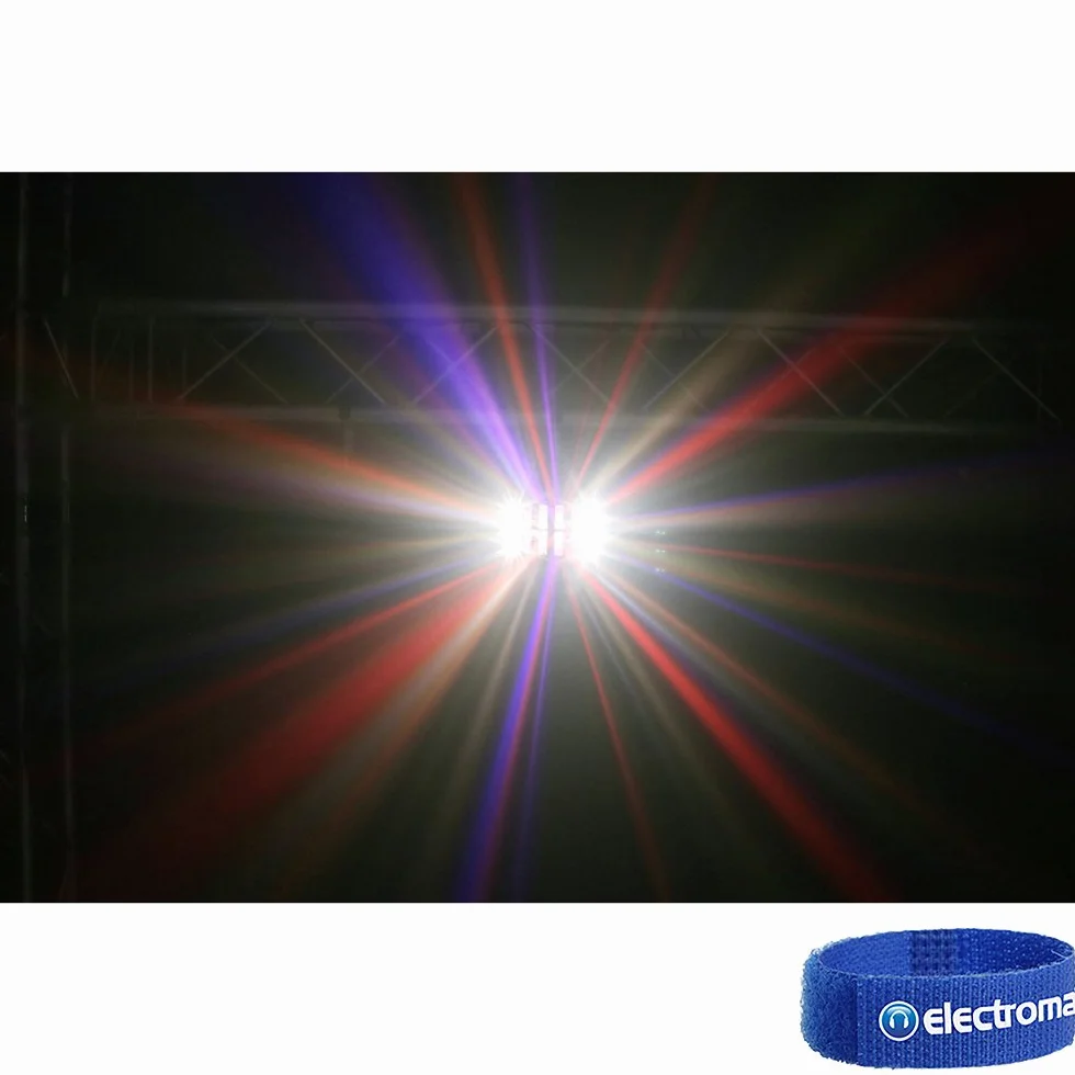 BeamZ Magic1 LED Derby, luz negra y estroboscópica en uno, efecto de discoteca con 3 efectos de luz, tecnología de iluminación, efecto de led DJ, foco de disco, lámpara de discoteca colorida