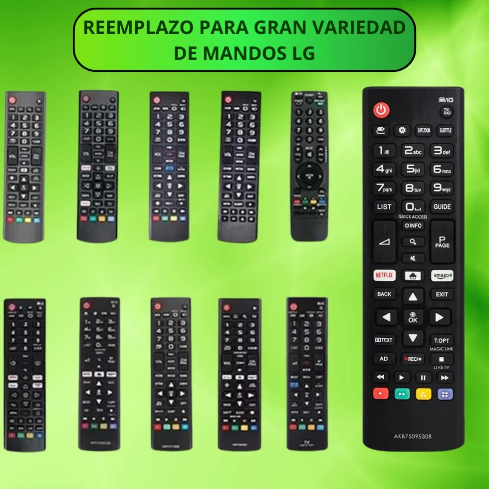 Mando Universal TV LG AKB75095308 Reemplazo LG Smart TV
