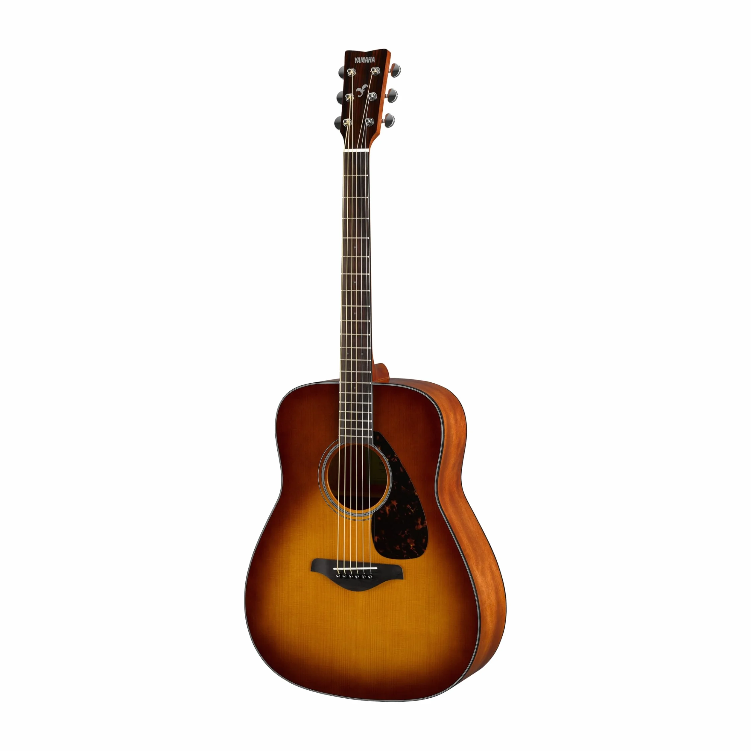 Yamaha FG800 Guitarra Acústica - Guitarra Western estándar con sonido auténtico y natural, para principiantes para adultos y jóvenes, guitarra de madera de 4/4, Marrón (Sand Burst)