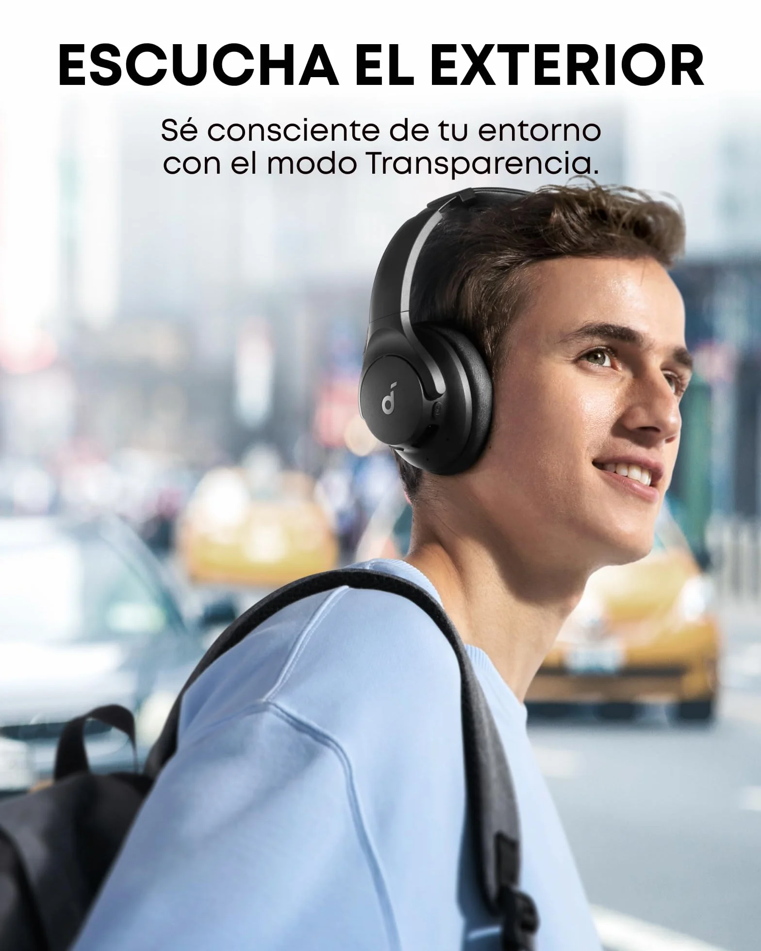 Soundcore Q20i Cascos Inalámbricos Bluetooth Cancelación Ruido Activa Híbrida ANC 40 Horas Hi-Res Audio Personalización App
