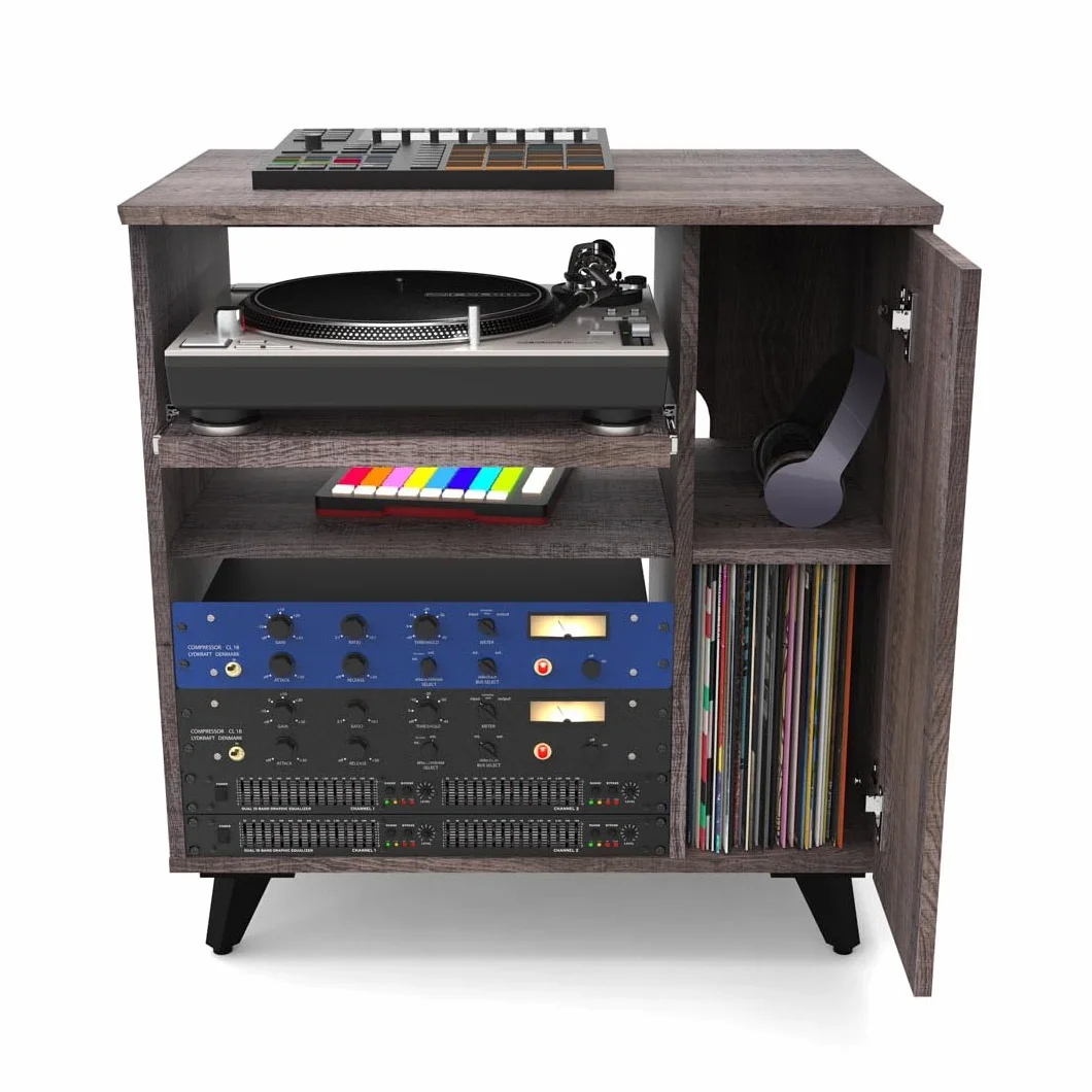 Glorious Modular Side Rack Walnut - Expansión para Racks de mesas de Estudio