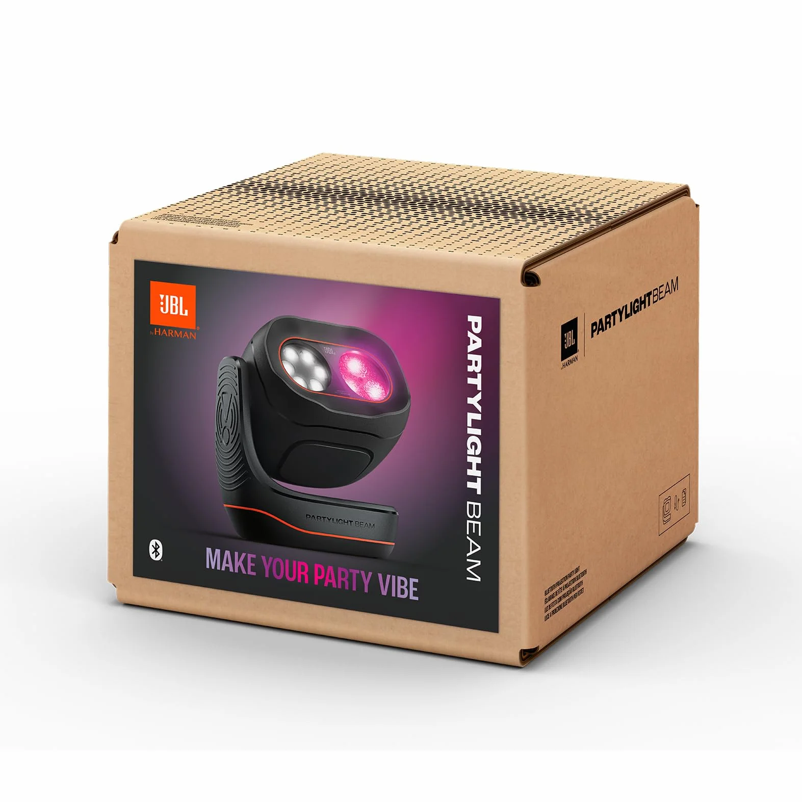 JBL PartyLight Beam - Proyector de luz LED RGB Bluetooth para altavoces PartyBox, decoración de habitaciones, habilitado para Auracast, 0,92 kg