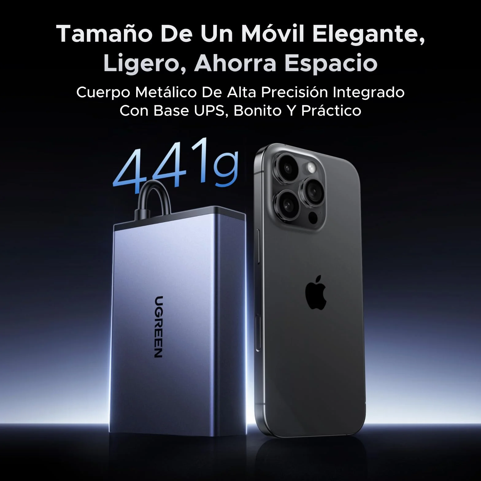 UGREEN NAS UPS, Respaldo de batería CD 120W, Protector contra sobretensiones, 12000mAh, Compatible Exclusivamente con NAS DXP2800/2800GT/4800Pro/4800Plus, DH2300/4300 Plus,DXP480TPlus