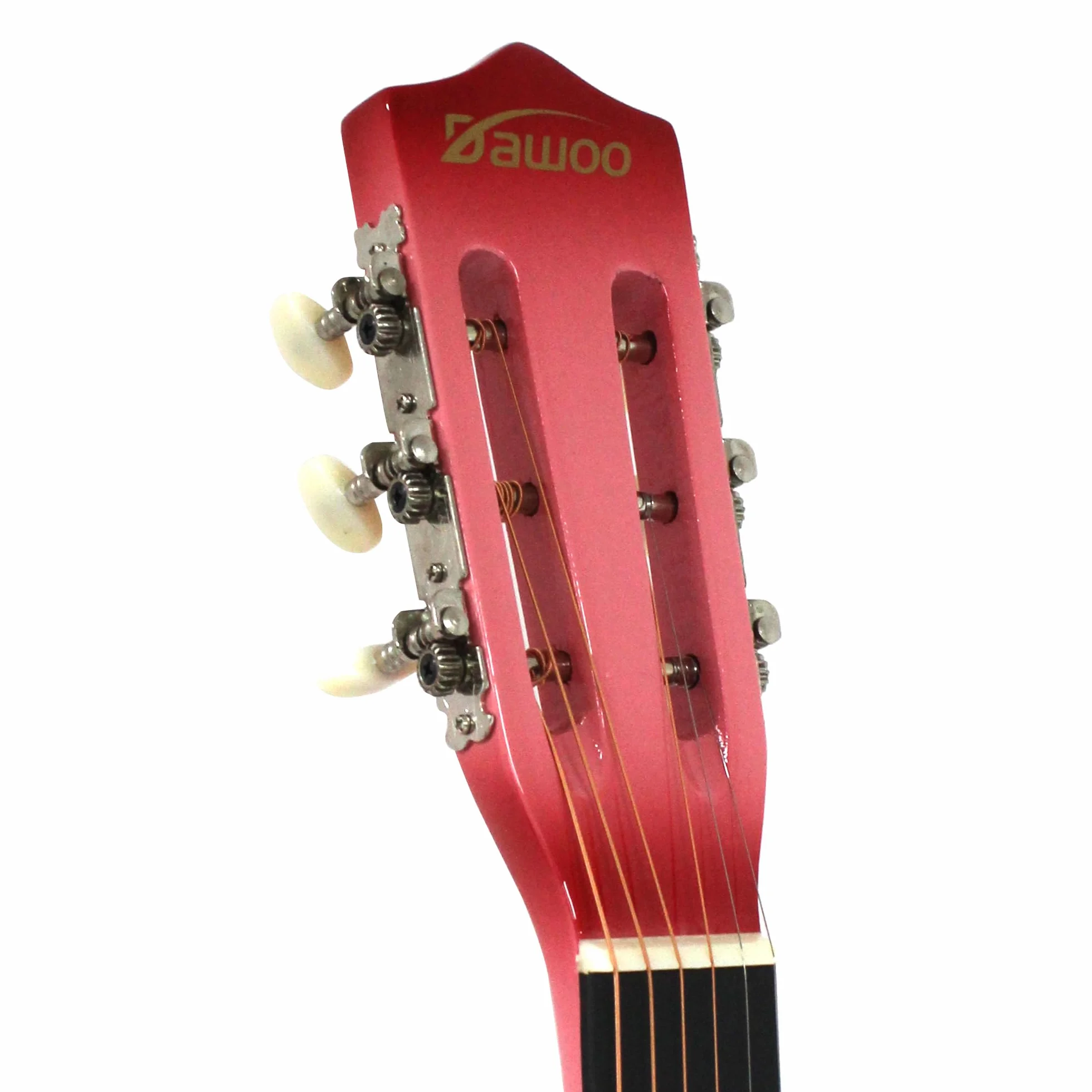 Dawoo Guitarra Acústica De 38 Pulgadas, Conjunto De Guitarra Para Amantes De La Música Para Principiantes (Rosa)
