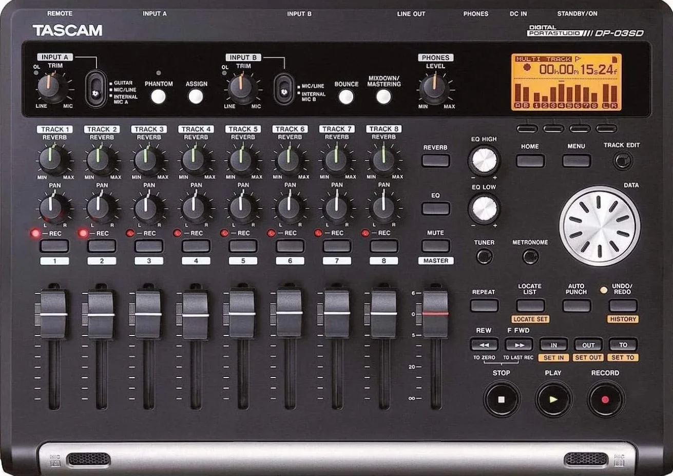 Tascam DP-03SD - Grabador multipista, color negro