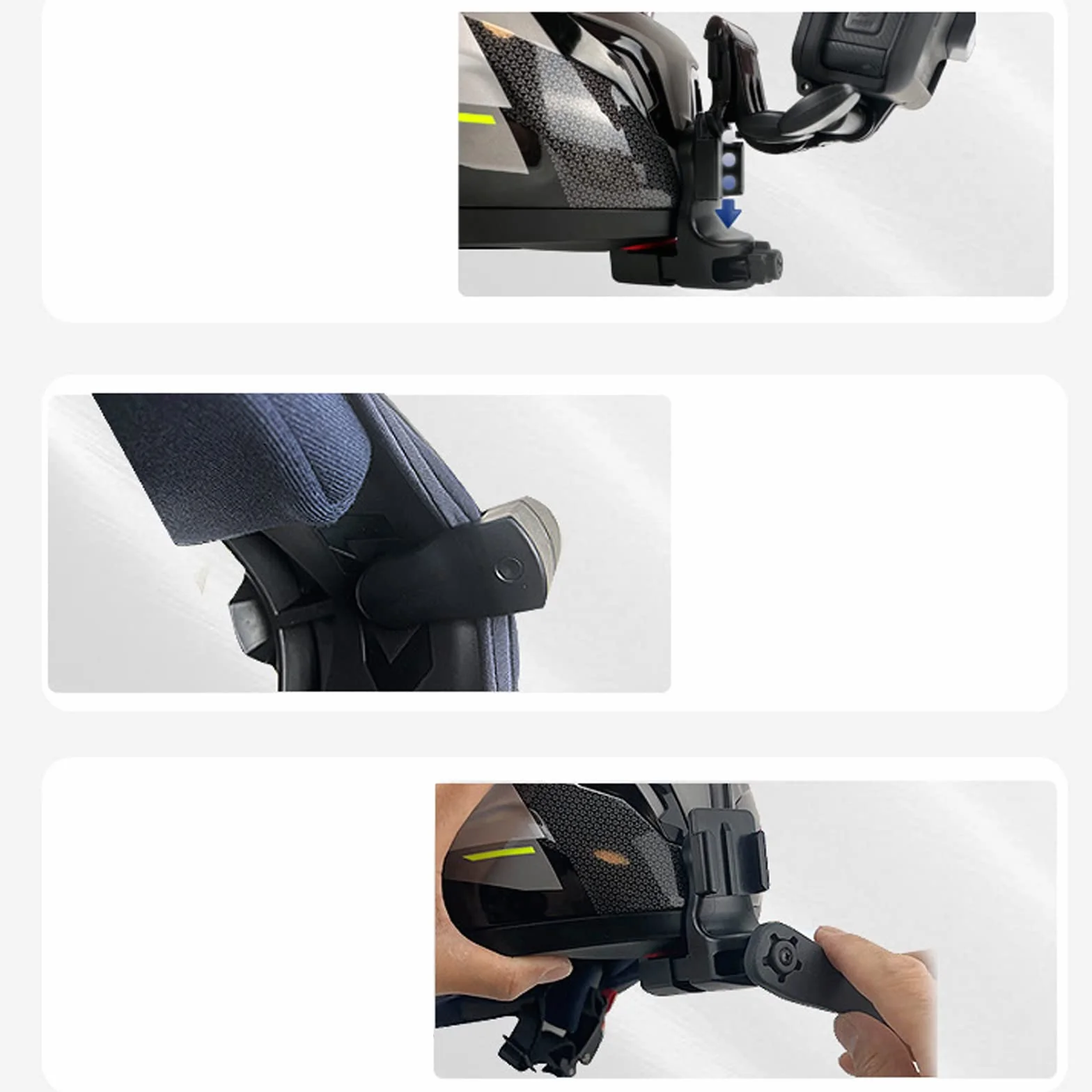 Soporte de Casco de Moto Mento para GoPro Hero 13 12 11 10 9 DJI Osmo Action 5Pro 4 3/Osmo 360 Insta360 Ace Pro 2/GO Ultra, Adaptador Soporte Barbilla Accesorios para GoPro/Insta360/DJI Cámara