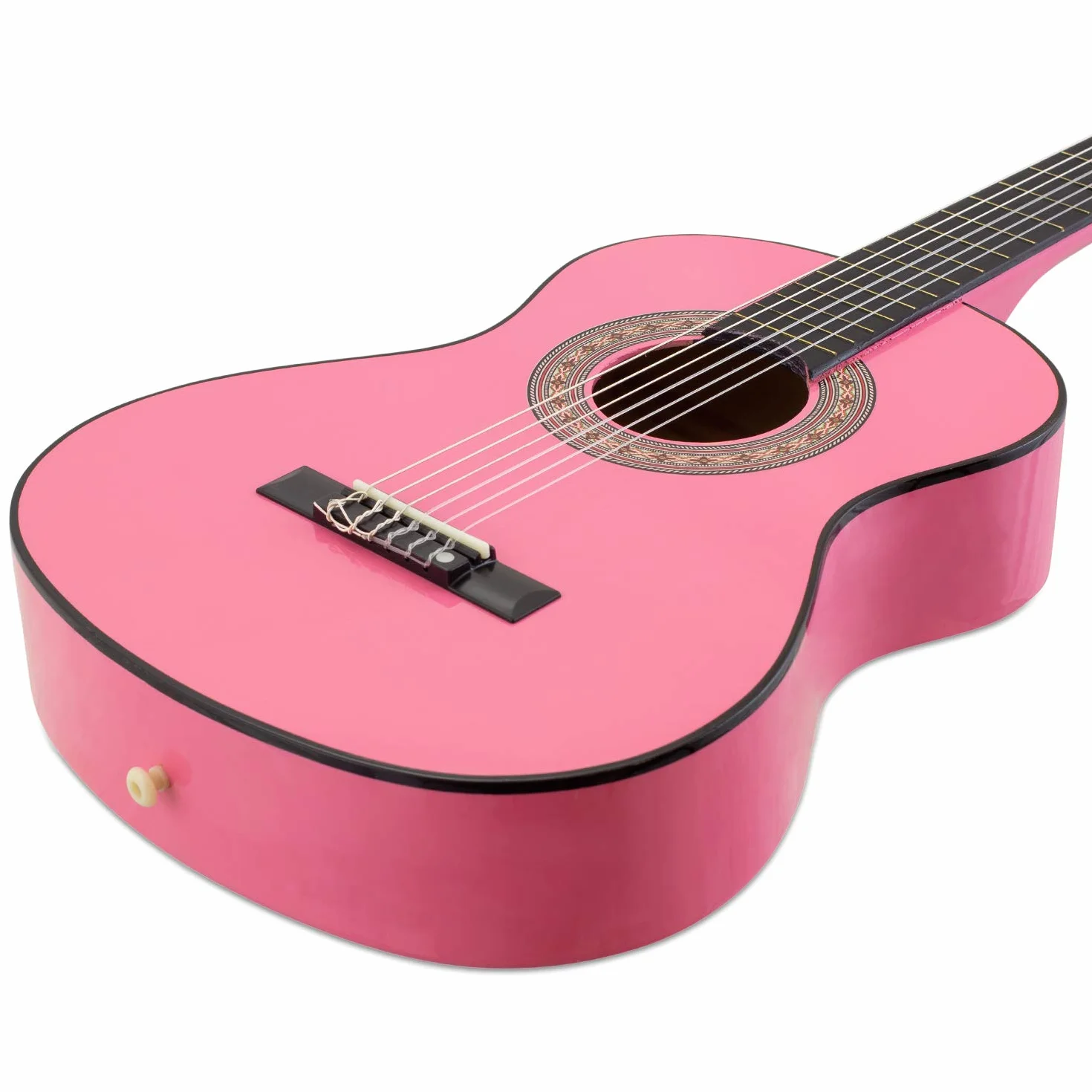 Tiger Jasmin Set de Guitarra Clásica de 1/4, Color Rosa