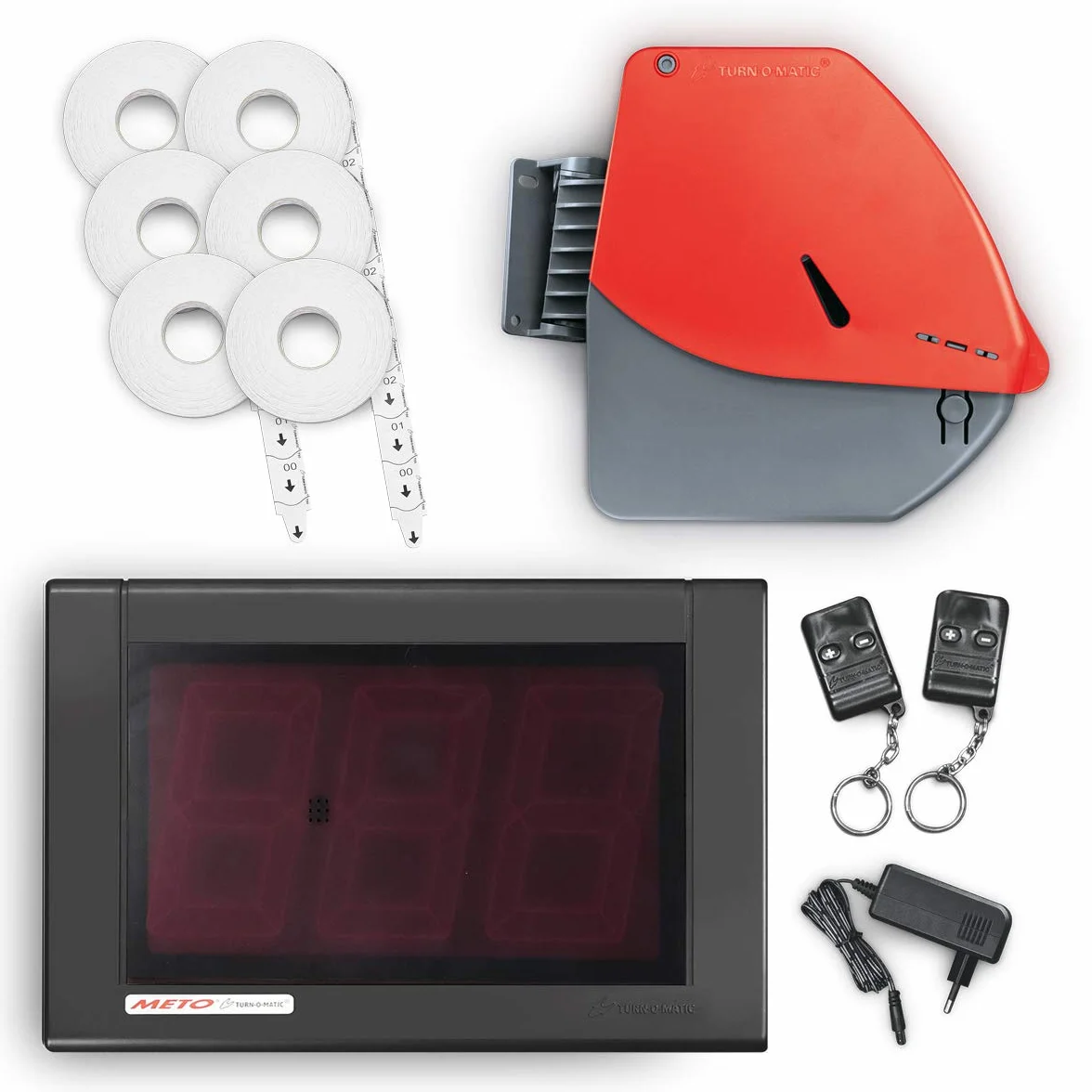 Meto Turn-O-Matic sistema de colas indicador LED tres dígitos 1 sistema de llamada