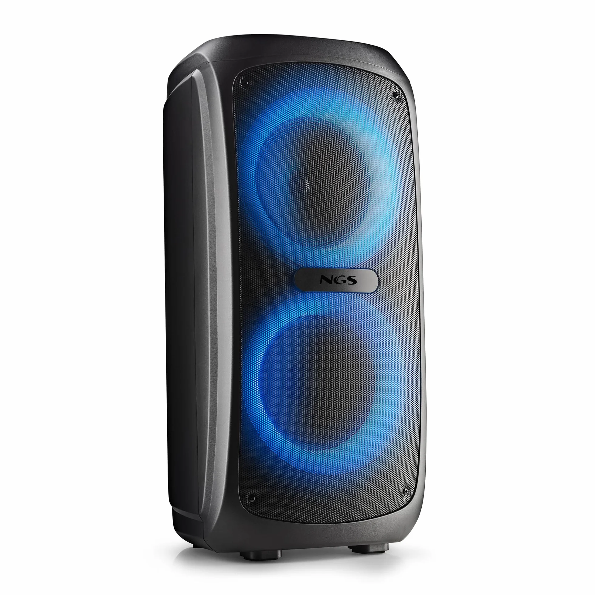 NGS Wild Temper – Altavoz Portátil Bluetooth 5.3 para Fiestas, 200 W, TWS, Luces LED RGB, Doble Entrada Micrófono Karaoke, USB/AUX, Batería 4400 mAh
