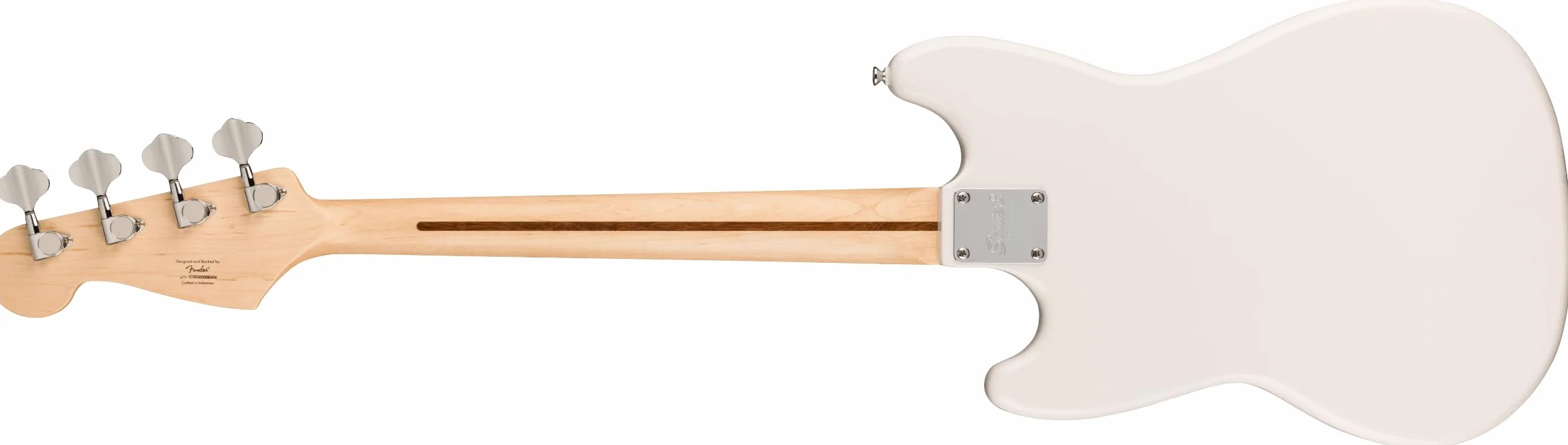 Squier Sonic Bronco Bass MN Blanco Ártico - Bajo Eléctrico de 4 Cuerdas
