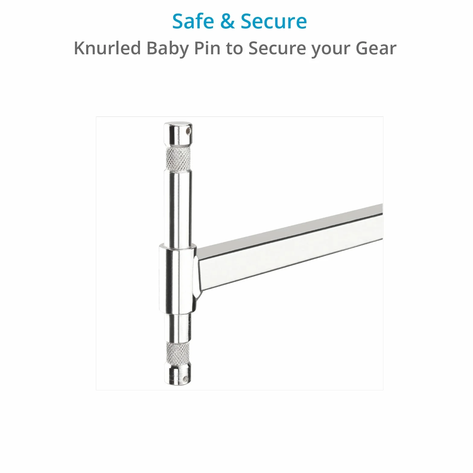 Cabezal Doble PROAIM de 1,6 cm: Monte rápidamente Varias Luces y Accesorios en un Solo Soporte en C. Monte hasta Cuatro Luces y Accesorios en un Solo Soporte de luz Baby Pin (P-LNKB-DH)