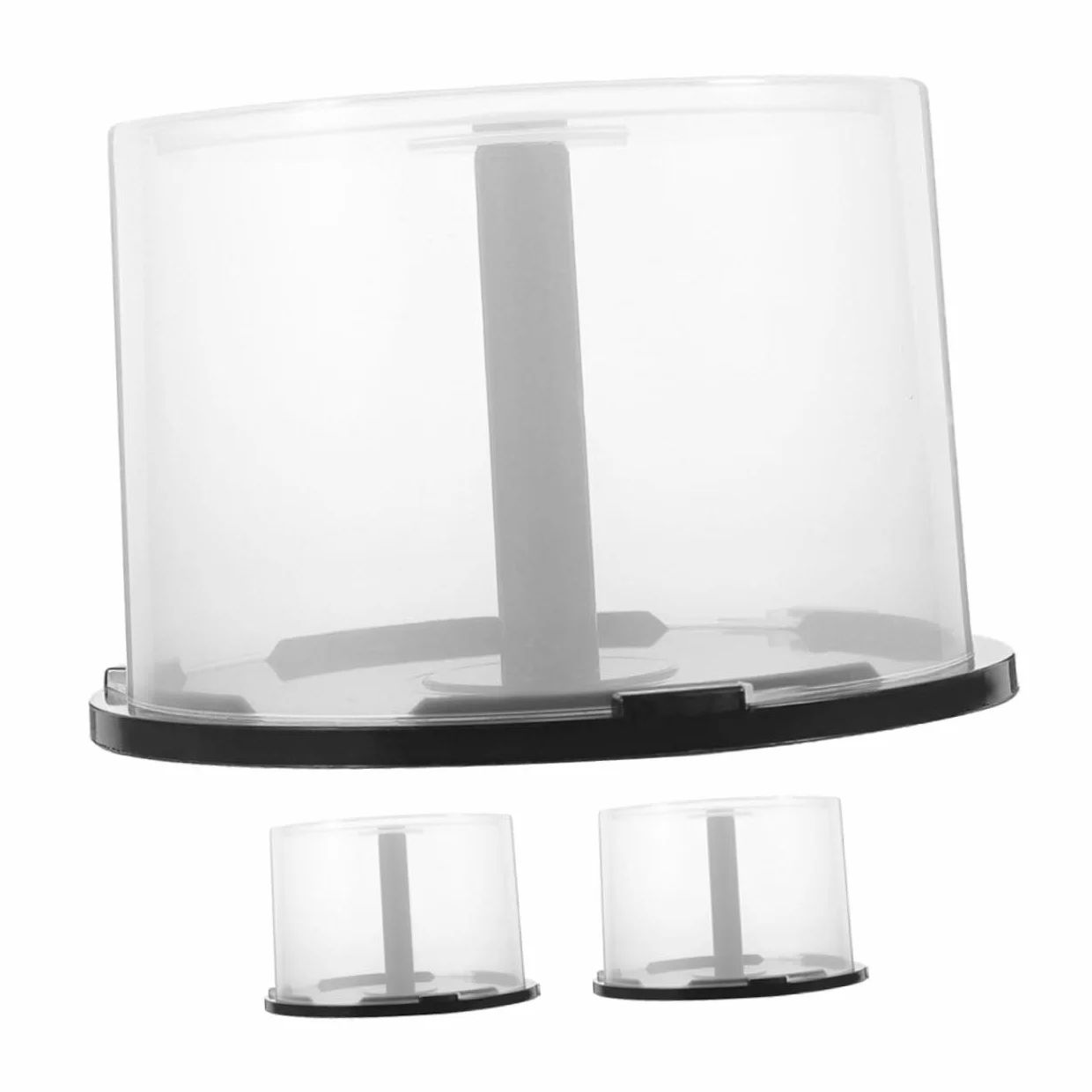 3 Cubos Organizadores para Almacenamiento de CD y Dvd, Contenedores Plásticos Transparentes de 5,5 X 3,1 Pulgadas, Capacidad 50 Discos, para Hogar y Oficina, Estuche Compacto