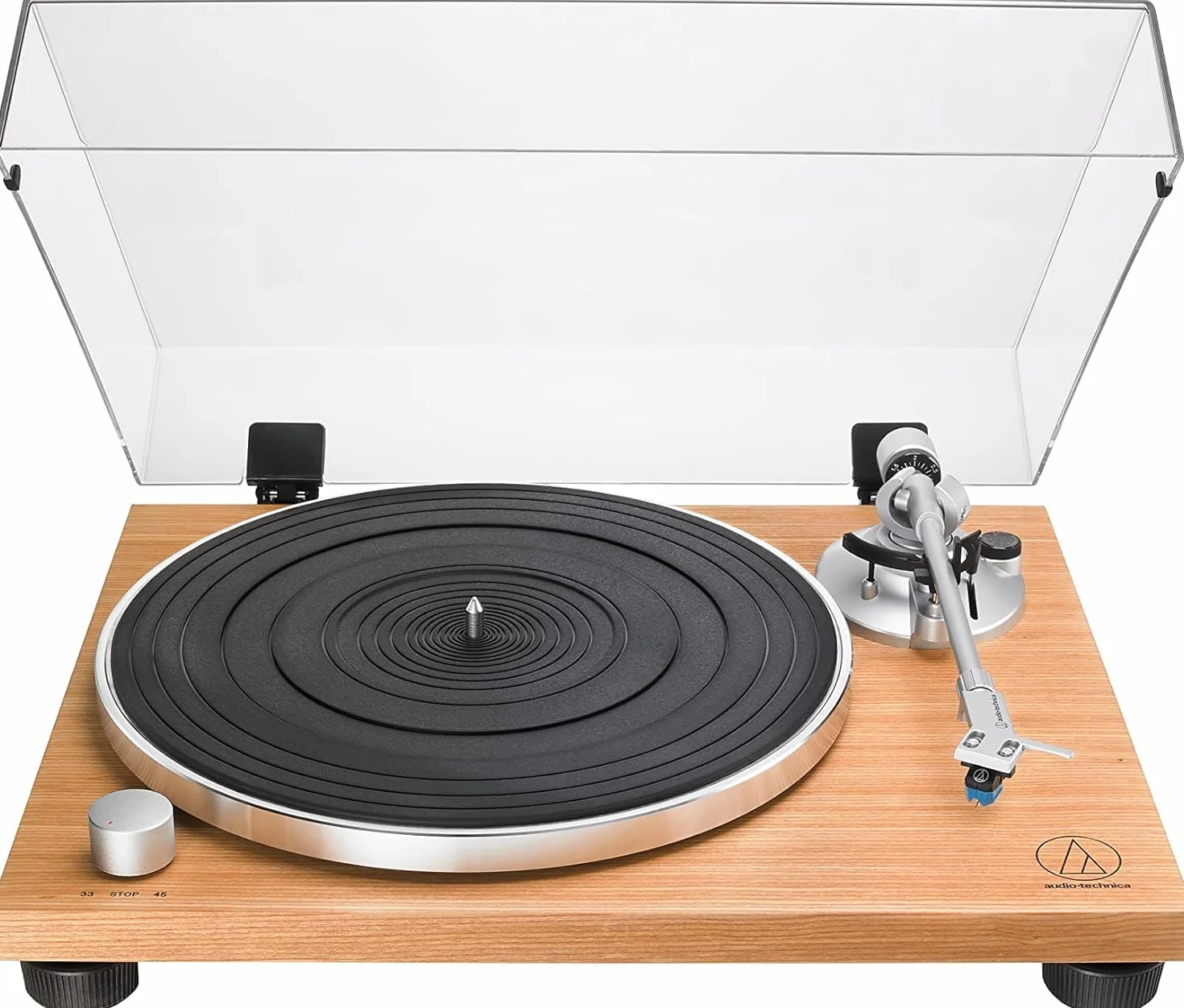 Audio-Technica LPW30TK Giradiscos Manual de Traccion por Correa Teca