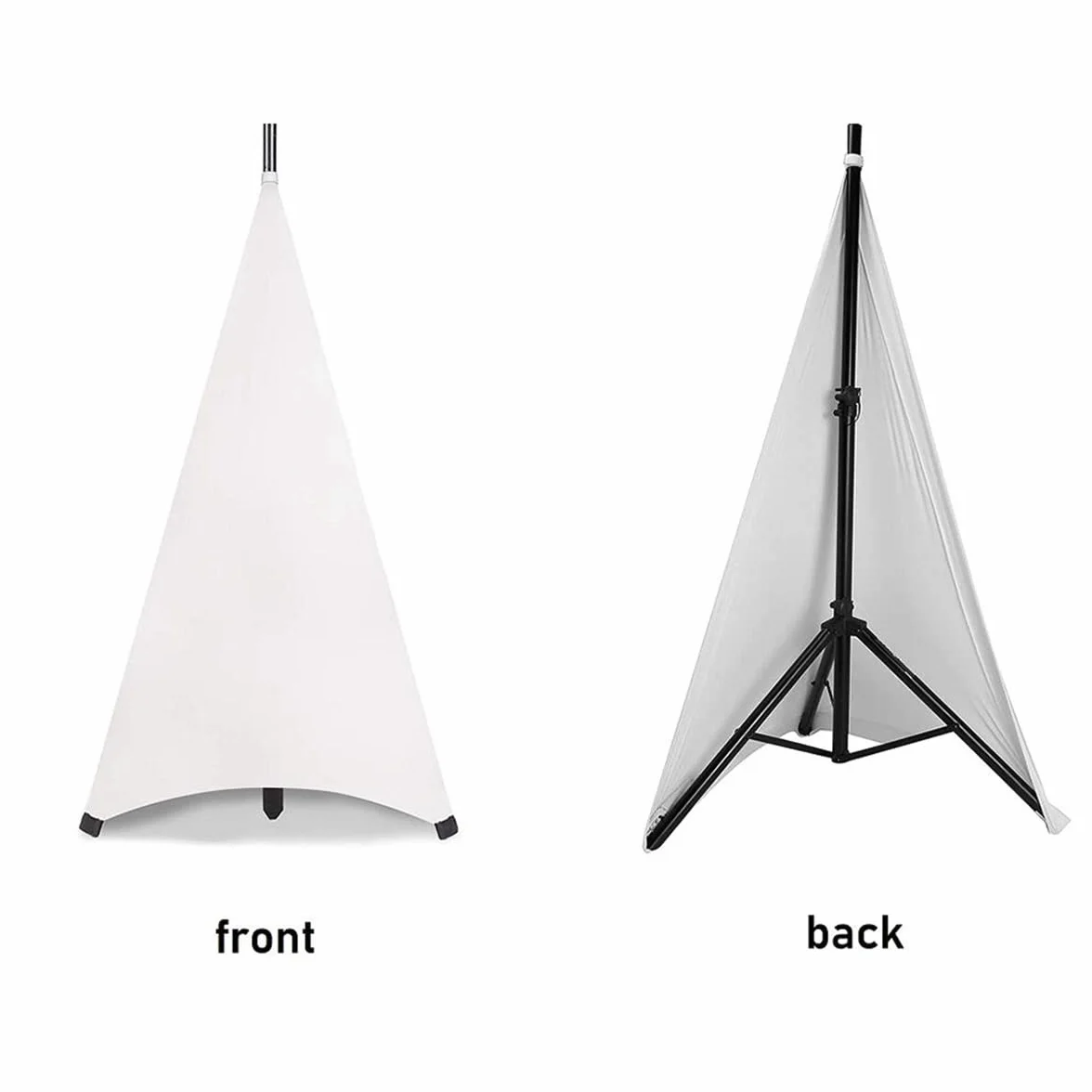 Cubierta Universal para Soporte de Altavoz con Luz para DJ, Soporte de TríPode de Doble Cara, Cubierta de, Material Estirable, 2 Piezas