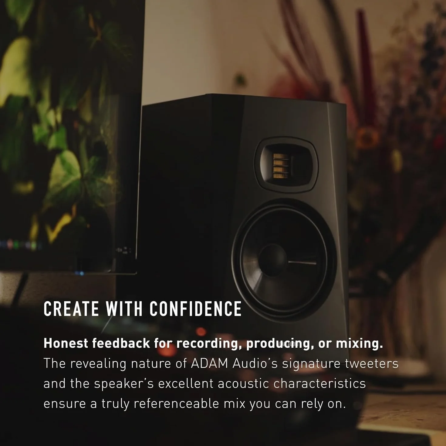Adam Audio Monitor de estudio T7V para grabación, mezcla y masterización, sonido de calidad