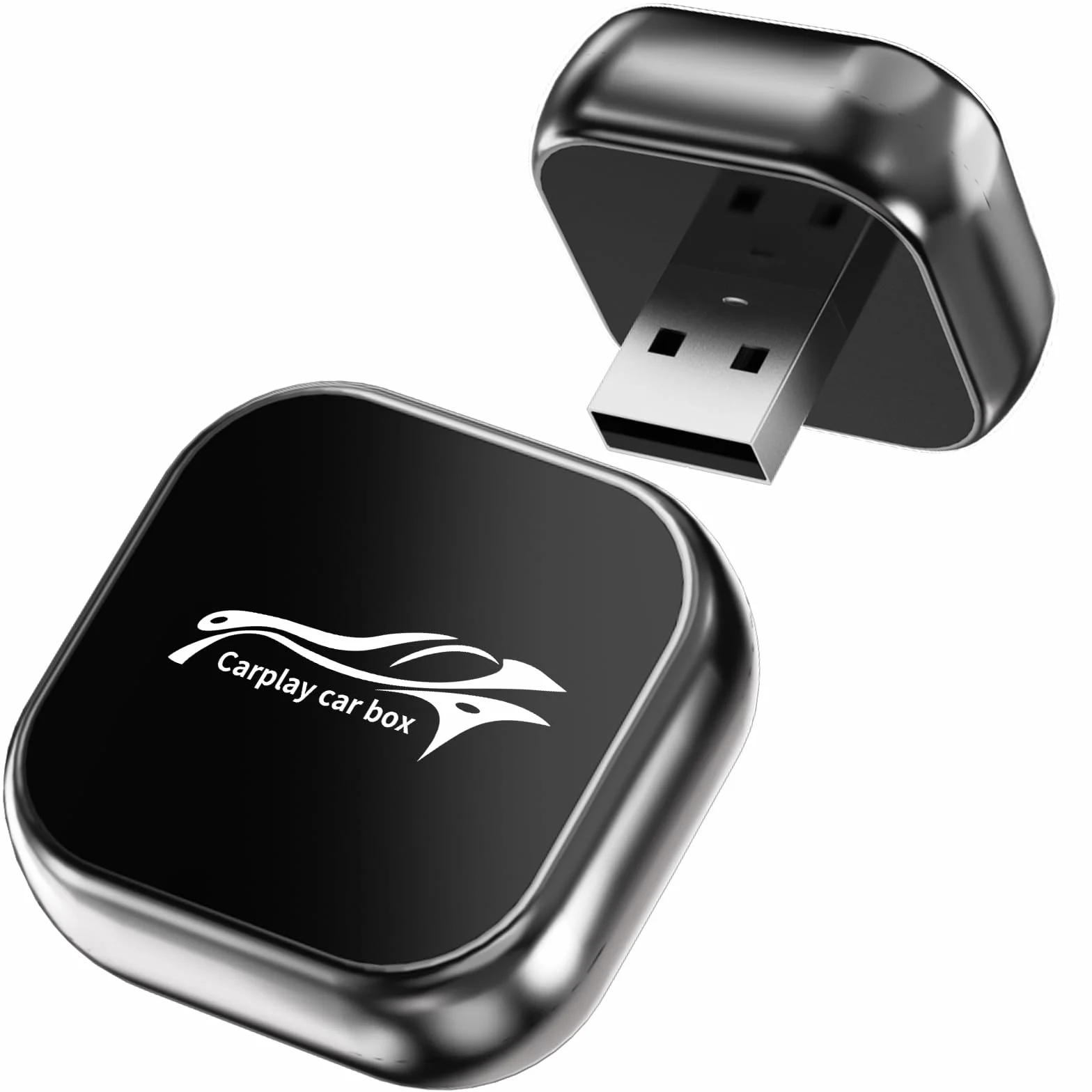 Adaptador Inalámbrico CarPlay para Coche Android, Mini Plug and Play, Compatible con iPhone iOS 10+ y Android 11+