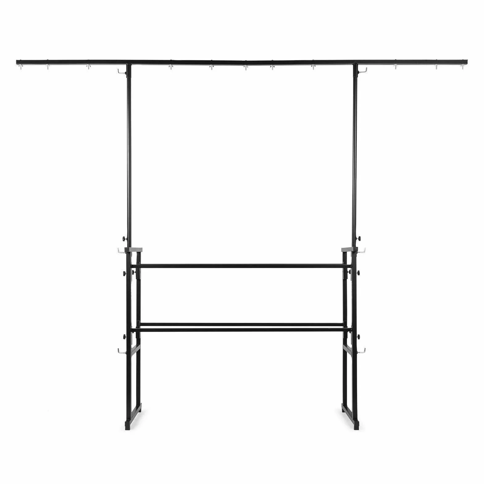 vonyx Pro Disco Soporte Traverse Luz Soporte Luz de trípode (All in One, para, altura regulable hasta 11 suspensiones 201 – 240 cm, pies de goma antideslizantes, stahlkronstruktion) Negro
