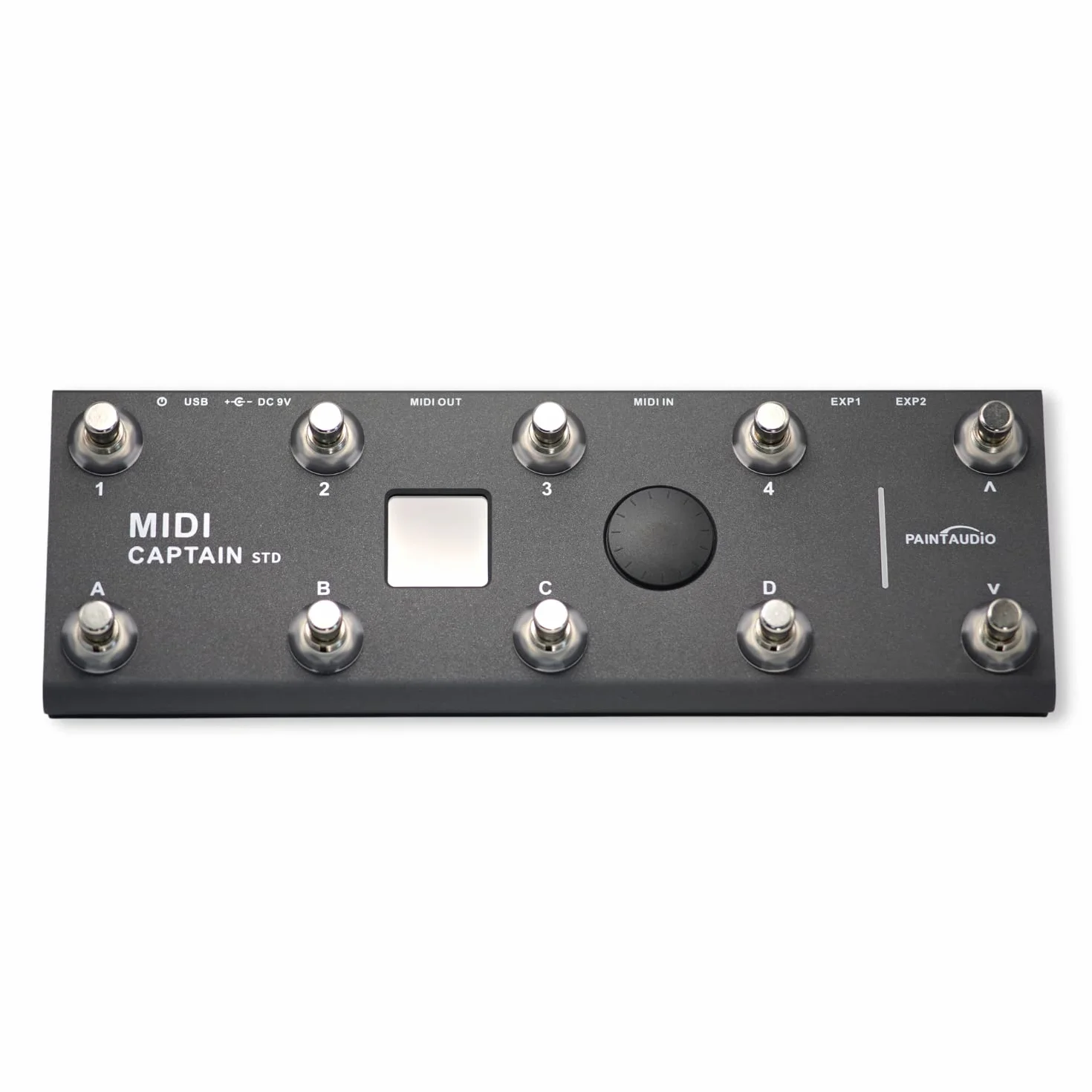 PAINTAUDIO MIDI Captain Controlador de pie multi-efectos para teclados sintetizador USB-MIDI software musical Bias con función Time Engine Soporte para todos los PC/CC/Note commander 10 interruptores