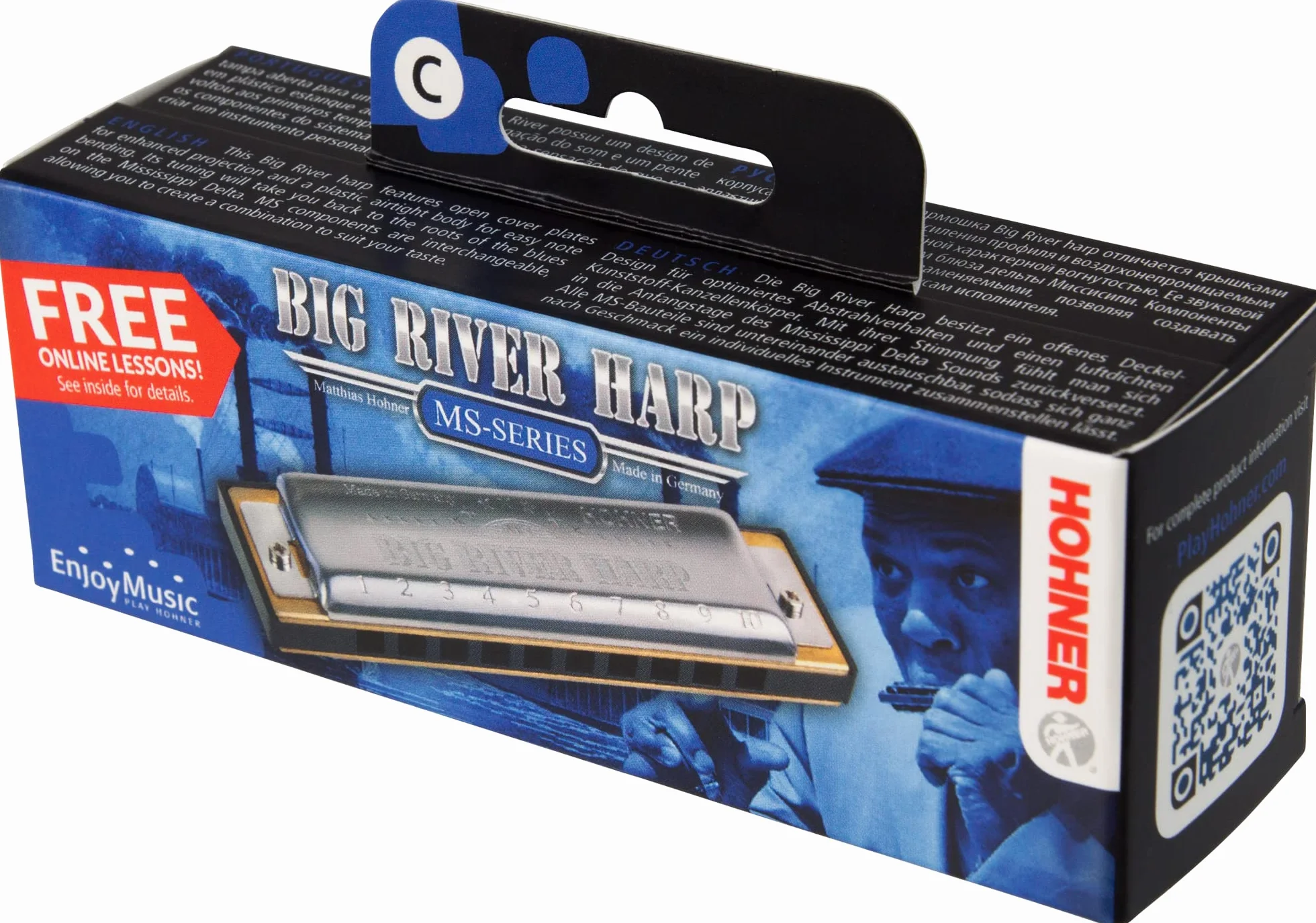 Hohner Big River Harp C Harmonica HOM590017