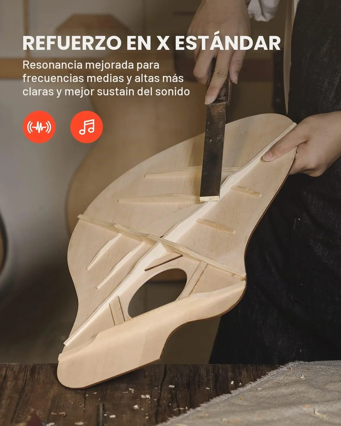 Donner Guitarra Acústica de Adulto Guitarra Cutaway 4/4 Kit Dreadnought 41 Pulgadas de Principiante con Cuerde Afinador Cejilla Negra