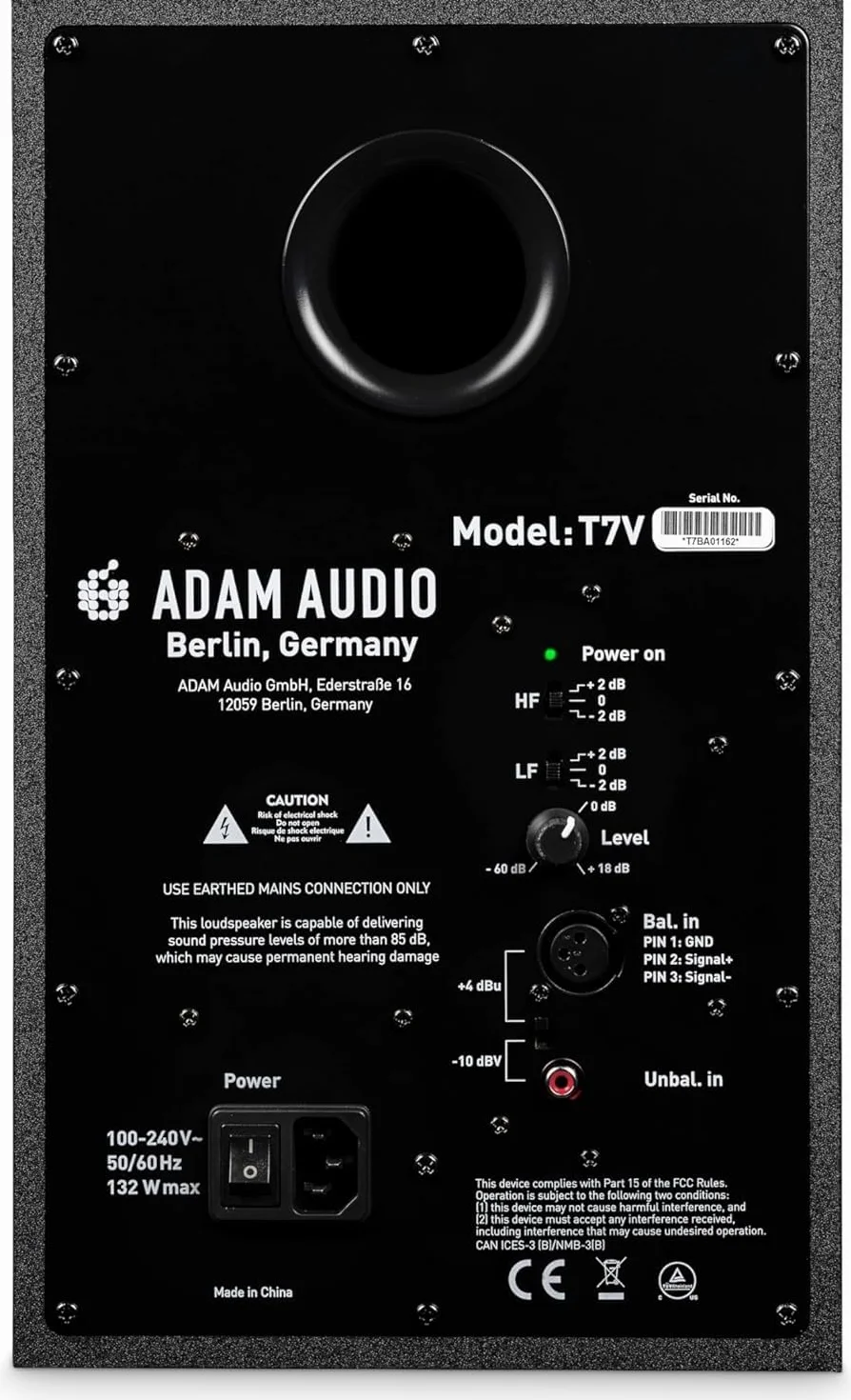 Adam Audio Monitor de estudio T7V para grabación, mezcla y masterización, sonido de calidad