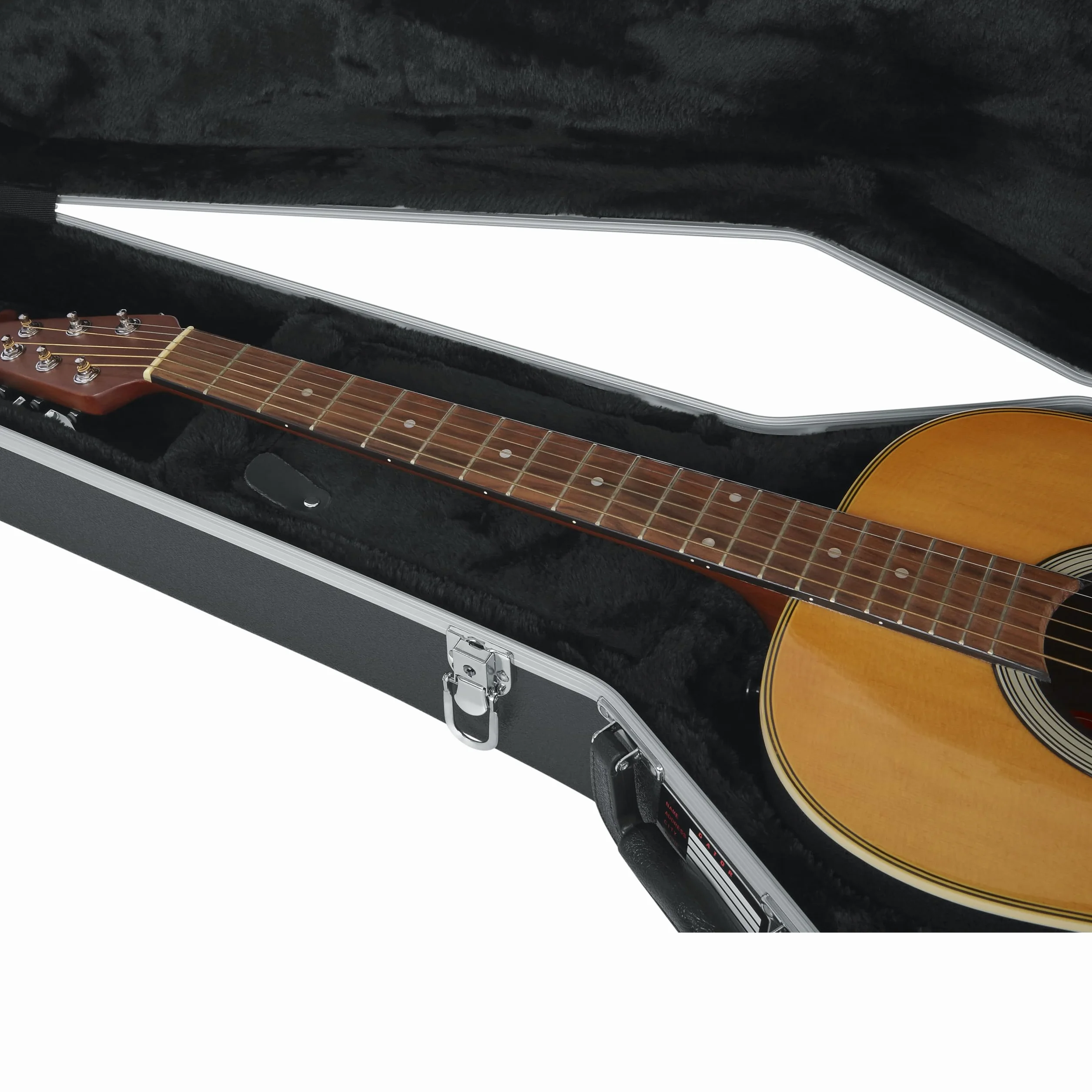 GATOR CASES Deluxe - Funda Moldeada de ABS para Guitarras acústicas; se Adapta a Guitarras acústicas de Contorno Profundo Estilo Ovation (GC-Deep Bowl)