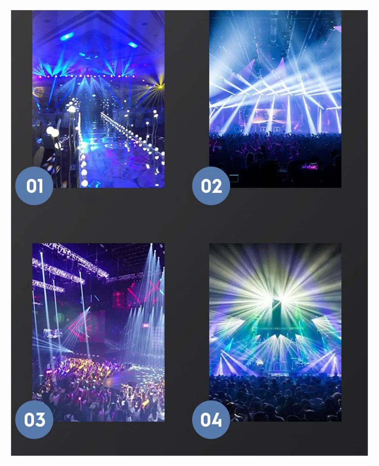 Luz de Escenario 8 + 8LED Estroboscópico RGB Luz estroboscópica Marquesina Agua Corriente Etapa Teñido Luz estroboscópica 280W Flash Audiencia Profesional Efecto de iluminación de Escenario DMX DJ