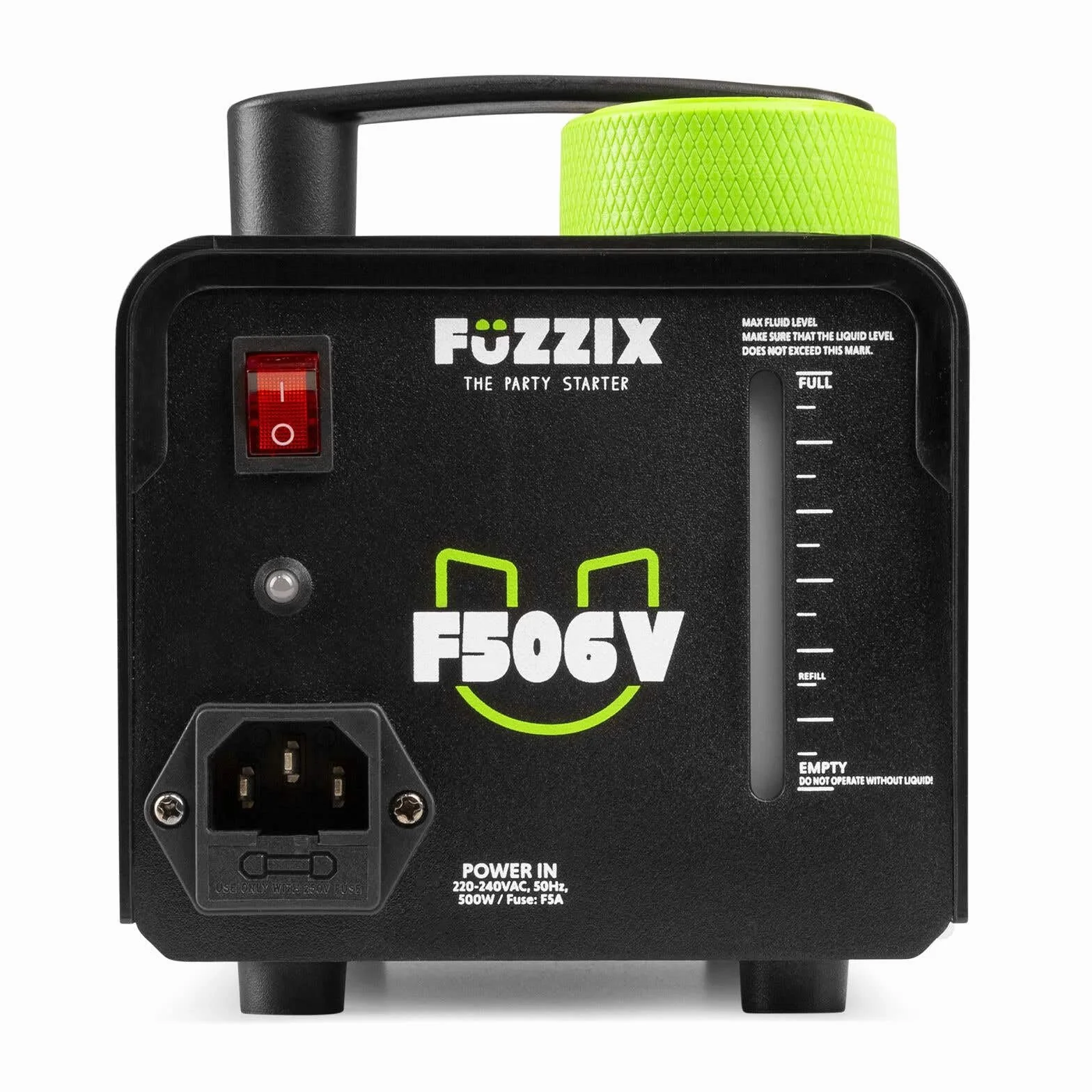 Fuzzix F506V – Set de 2 Máquinas de Humo Vertical 500W con LEDs RGB, Función Estroboscópica, Control Remoto Inalámbrico, Listas en 2,5 min, Incluye 1L de Líquido, para DJ y Eventos