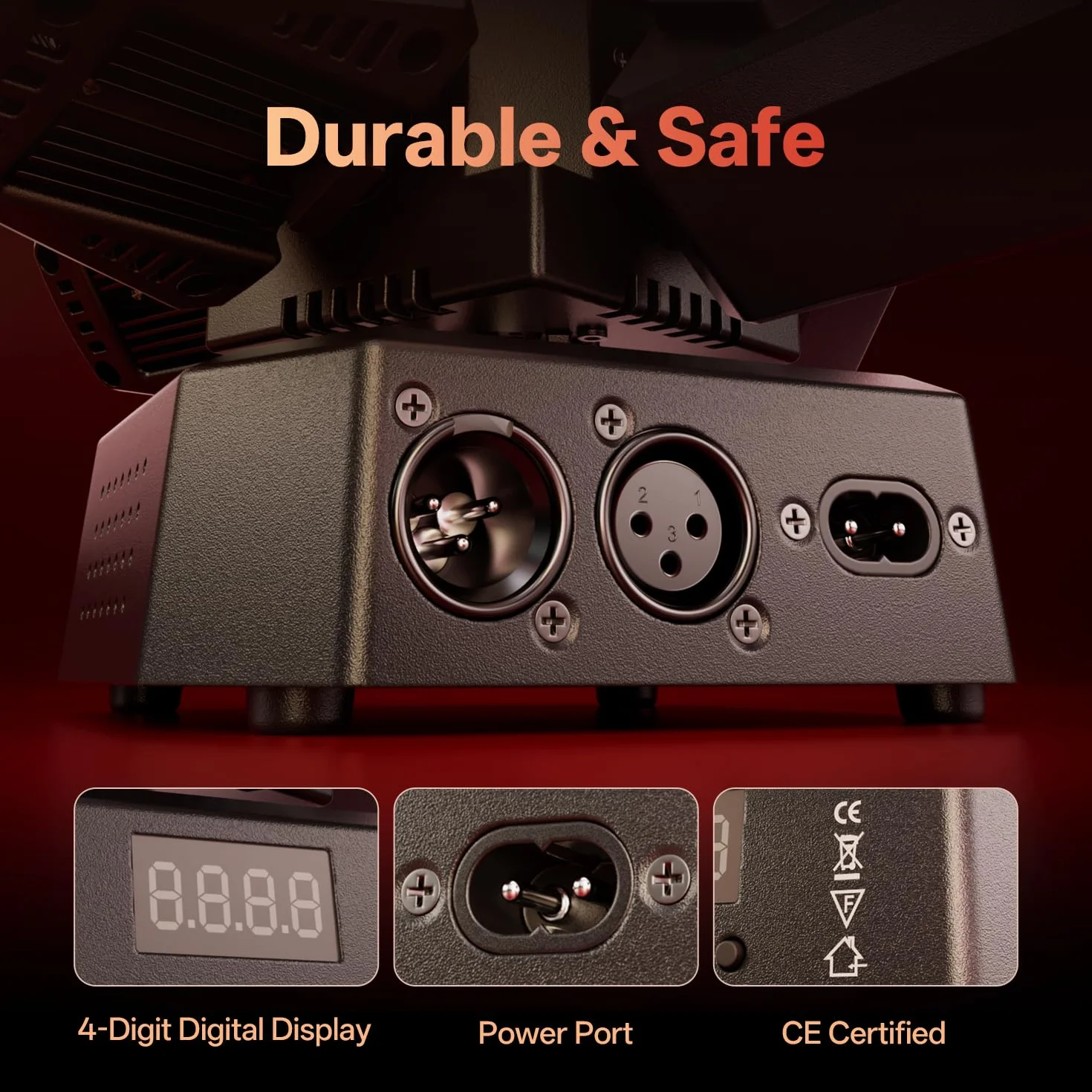 1PCS 70W Cabeza Móvil Beam Luces de Escenario con Control Remoto,Foco LED RGBW 4 Brazos con Bola,Luces Discoteca Mini Moving Head DMX512 Efecto Estroboscópico para Fiesta DJ Bar Halloween