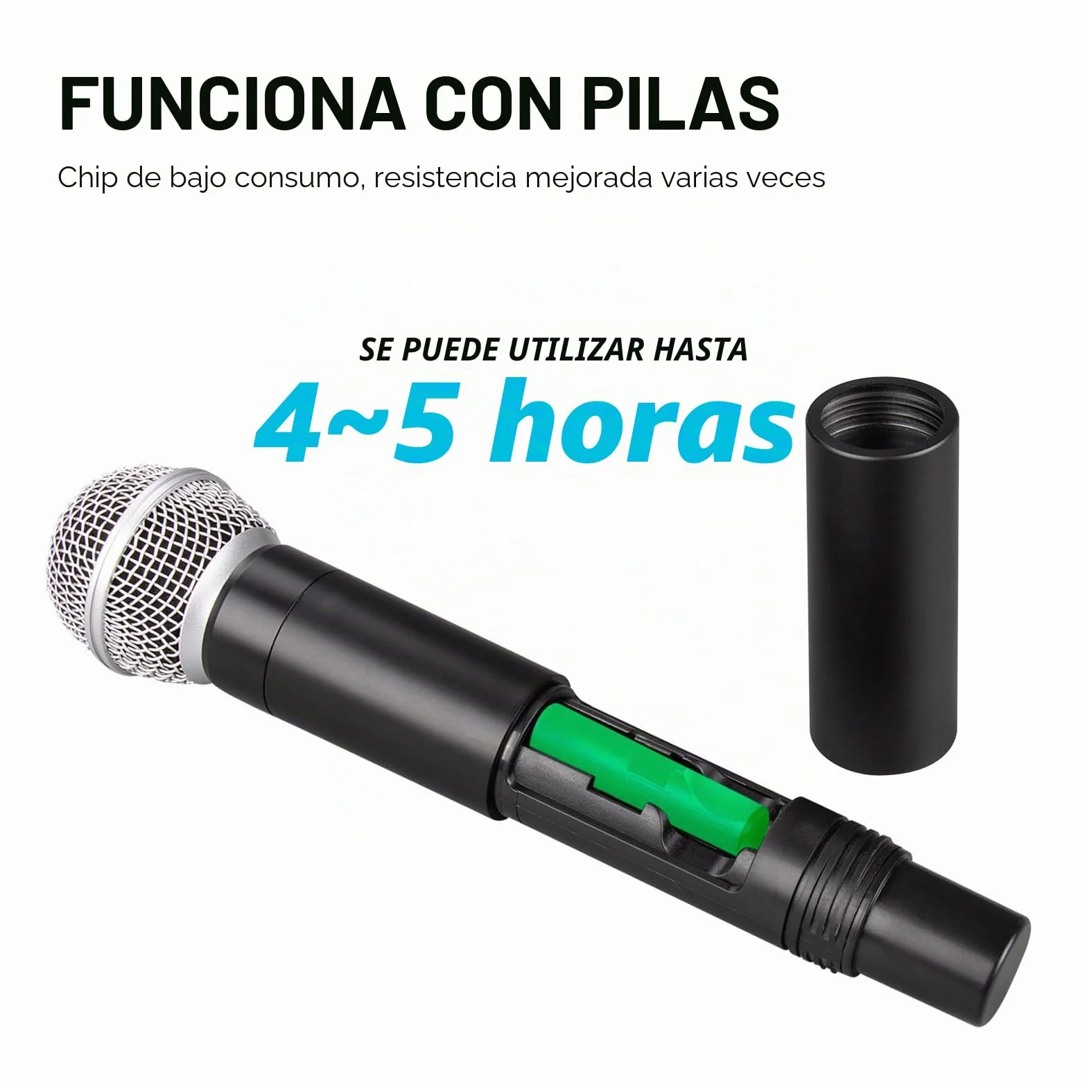 Microfono inalambrico Debra UHF UBR-102 con micrófonos inalámbricos de Diadema de Solapa, Alcance de 260 pies, Adecuado para Iglesias, conferencias, Karaoke, Bodas, DJ y Bares (2 de Mano)