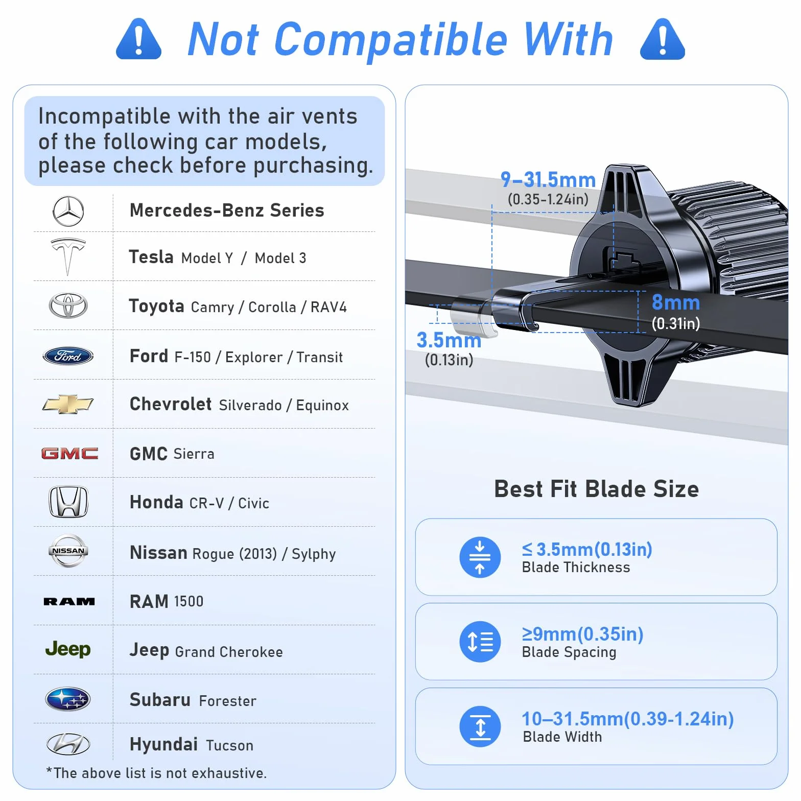 Blukar Soporte Móvil Coche, Soporte Teléfono Coche del Aire Ventilación 360° Rotación, Liberación de un Botón, para Smartphone 4.0''-7.0'' (Negro)