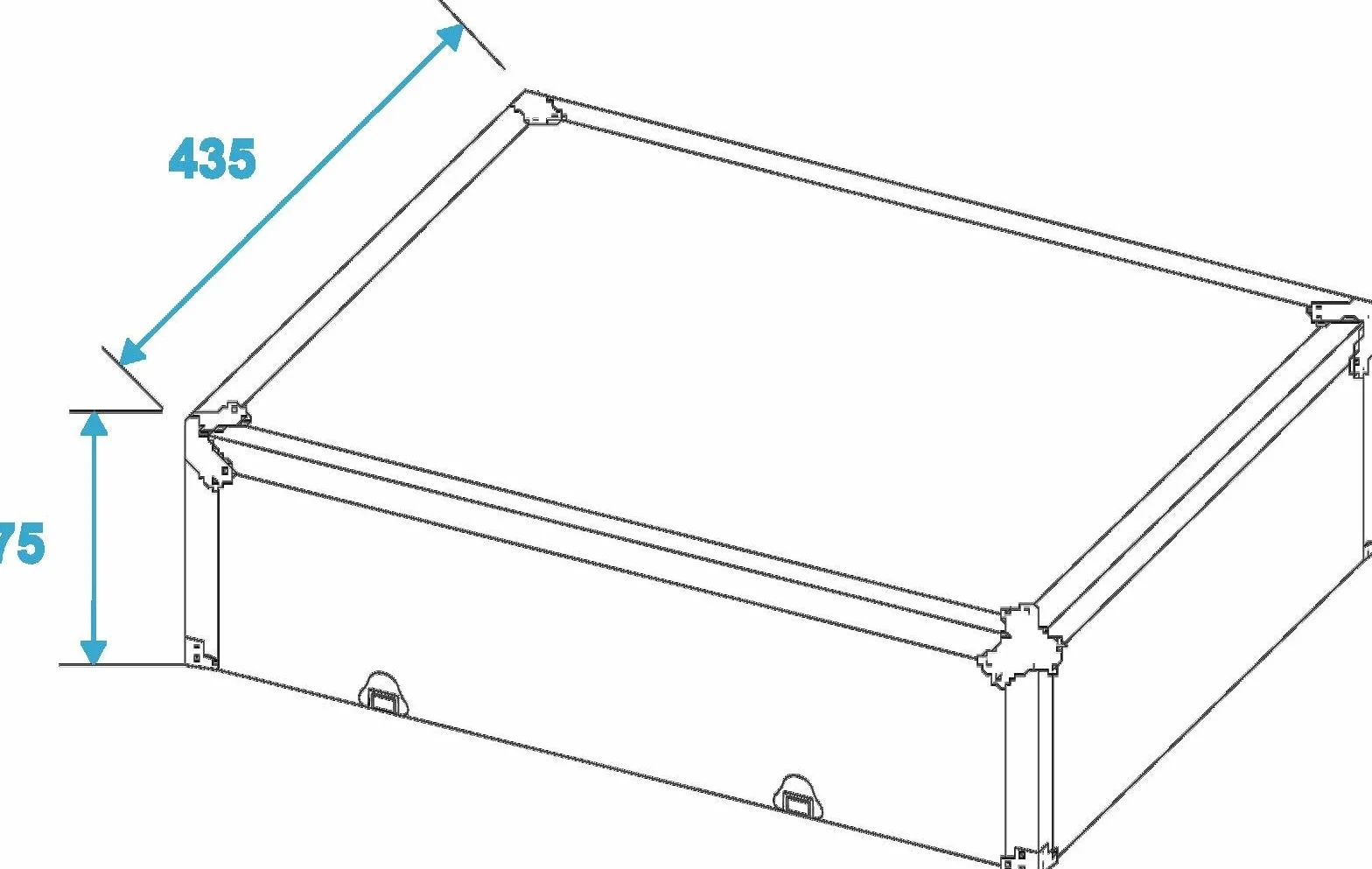 Steinigke Caso DE Vuelo Flight Case para Placa GIRATORIA Technics SL 1200 Negro OMNITRONIC