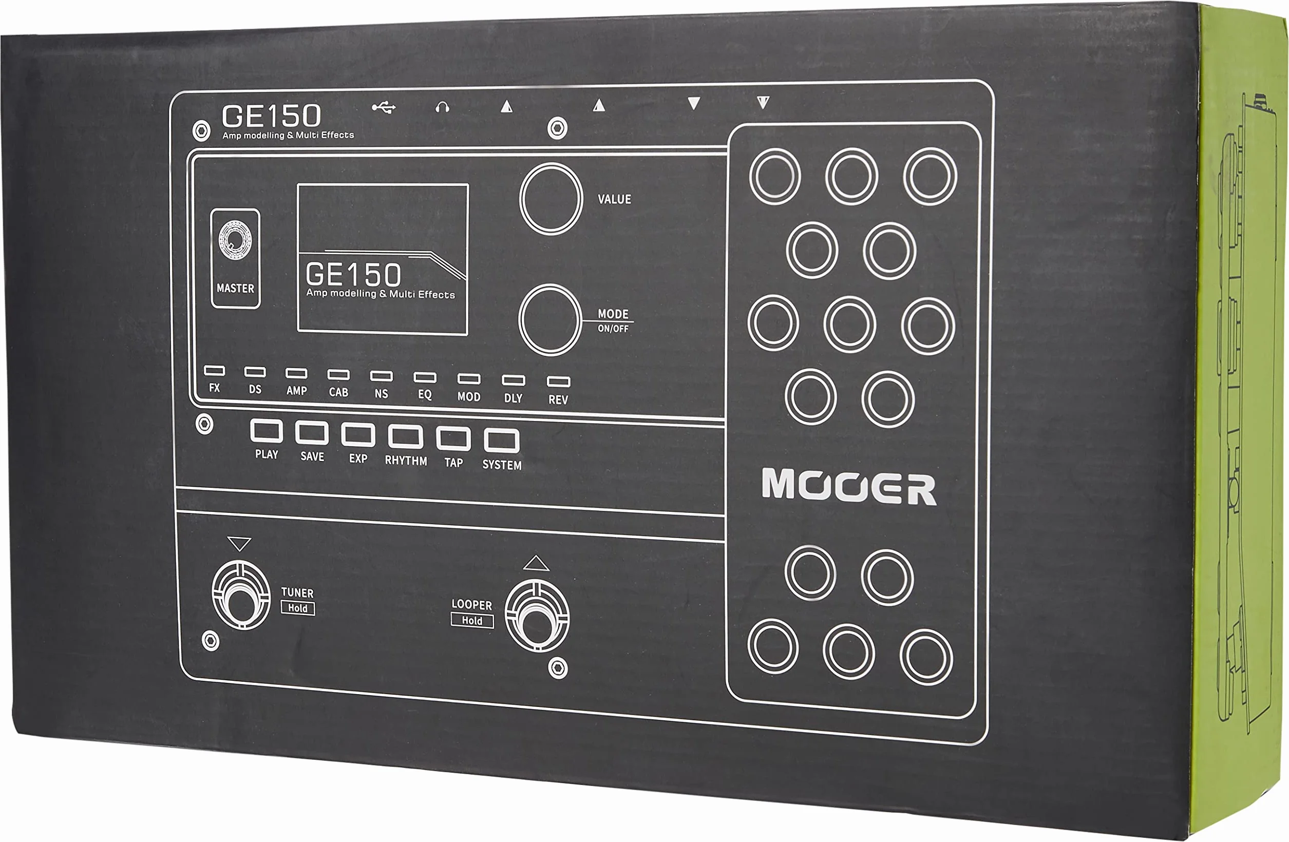 Mooer Effects GE150 Modelador y multi-efectos
