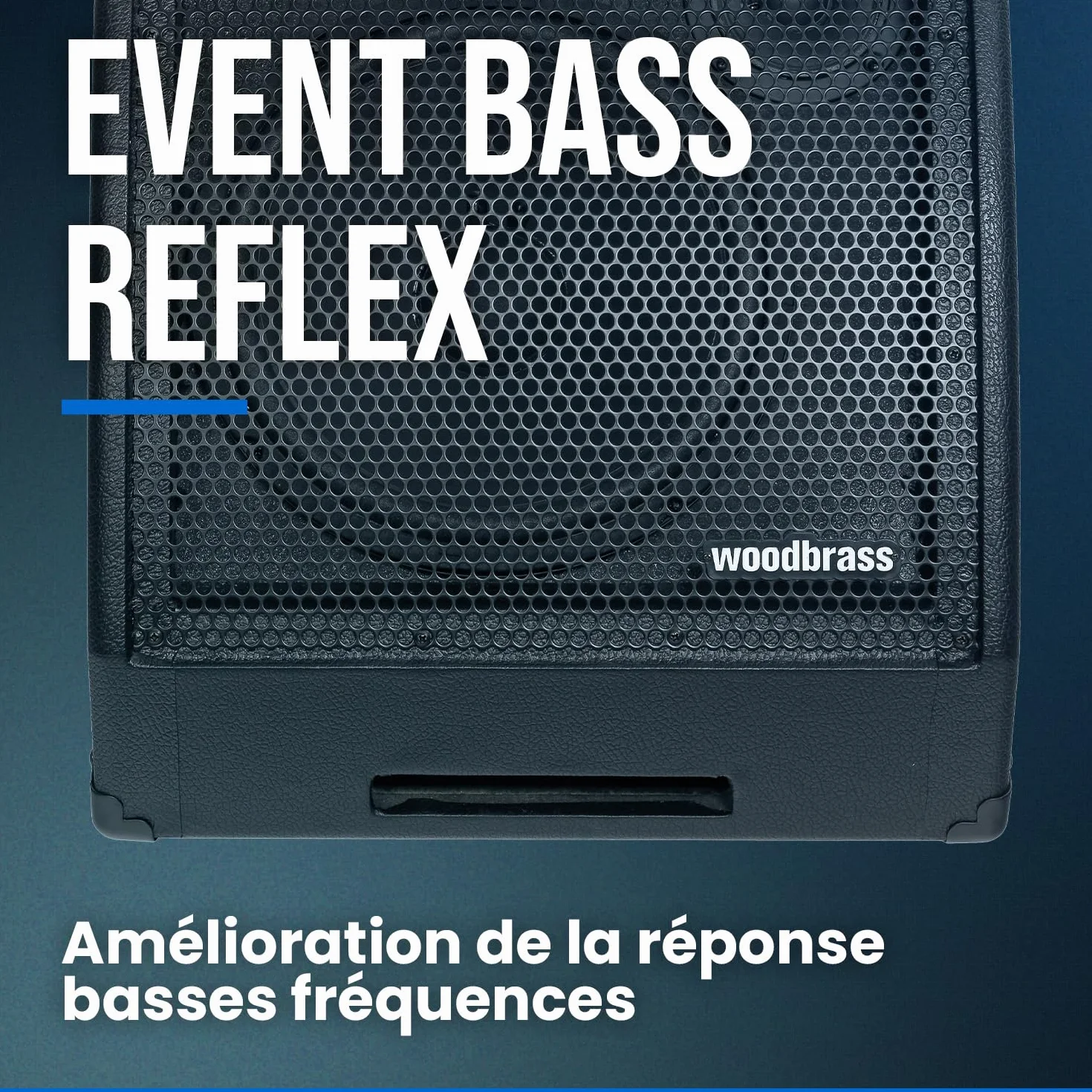 Woodbrass D30BT - Amplificador para batería electrónica (amplificador Bluetooth de 30 W, ideal para baterista principiante, aficionado, pro, potente, robusto, pan, inclinado: perfecto para jugar en