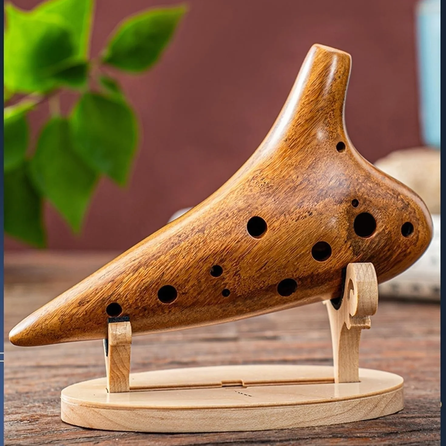 ocarina Ocarina de madera profesional para principiantes con afinación en CA y 12 agujeros
