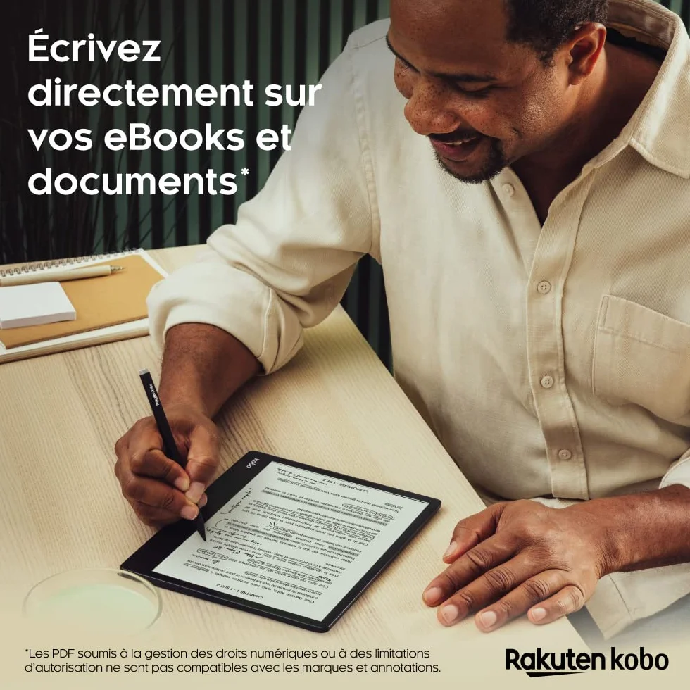 Kobo Elipsa 2E eReader 10,3" Pantalla táctil antirreflejos ComfortLight Pro Brillo Ajustable Wi-Fi Carta E Ink 32 GB Reacondicionado