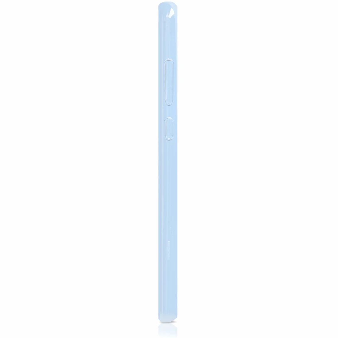 kwmobile Funda para Huawei P10 Lite Carcasa - Ultrafina de TPU y Silicona con Bordes elevados anticaídas - Azul Claro Mate