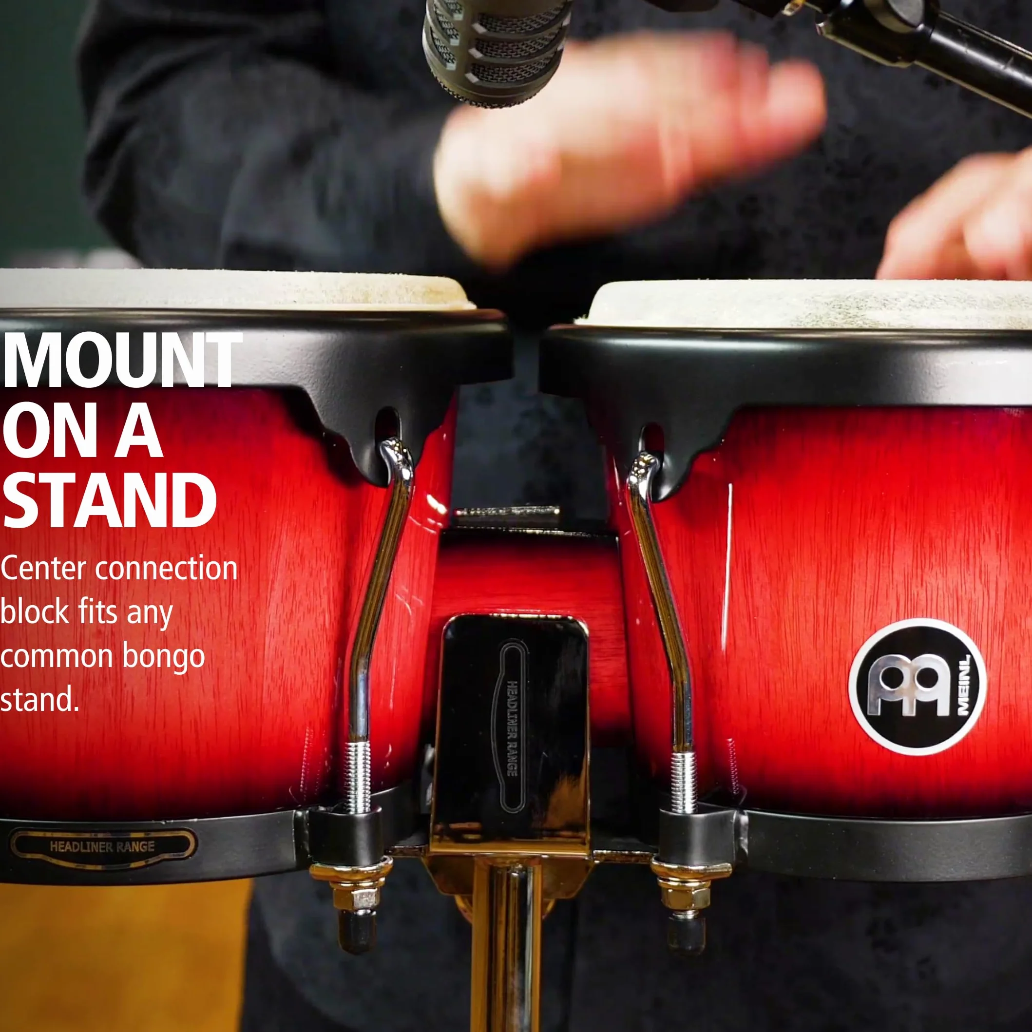Meinl Percussion HB100WRB - Bongos, Rojo, Vino estallido