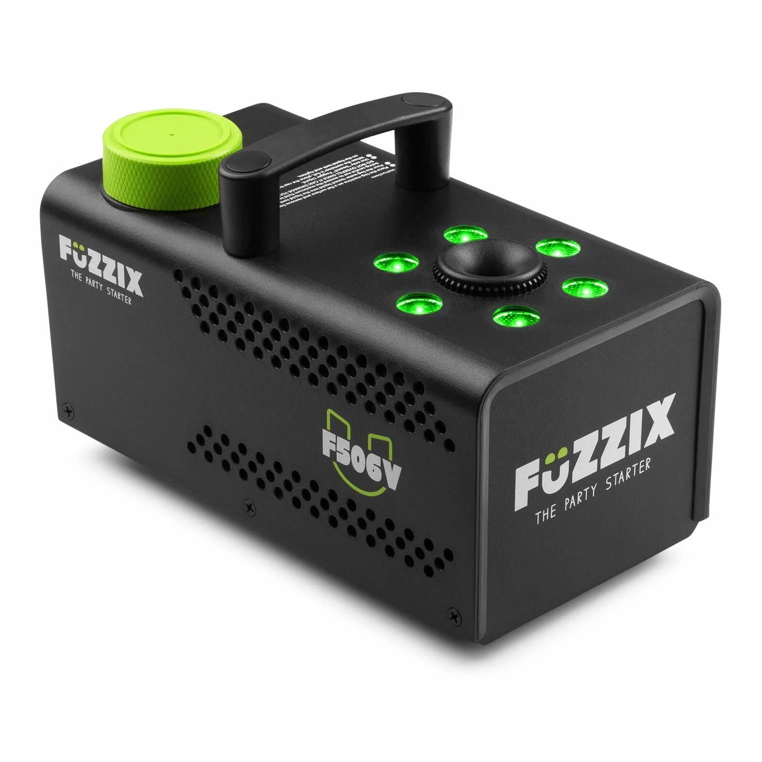 Fuzzix F506V – Set de 2 Máquinas de Humo Vertical 500W con LEDs RGB, Función Estroboscópica, Control Remoto Inalámbrico, Listas en 2,5 min, Incluye 1L de Líquido, para DJ y Eventos