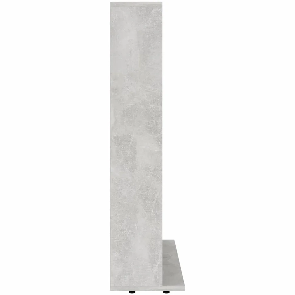 Genérico Estantería para CD contrachapada Gris hormigón 102x23x89,5 cm,Almacenamiento para CD y DVD-801791