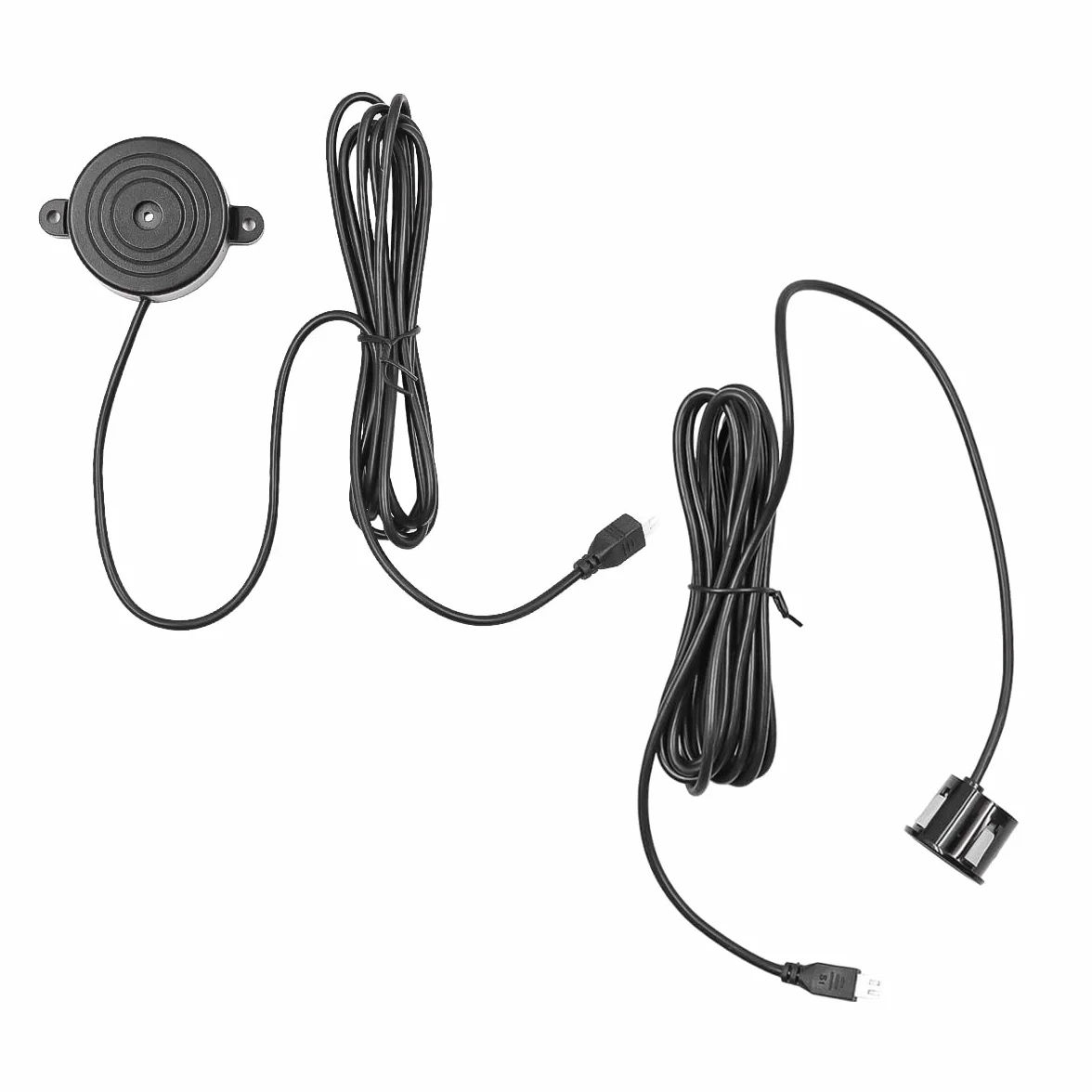 Sensor de Aparcamiento Negro con 4 sensores Sistema de Radar de Marcha atrás para Coche Alarma zumbadora