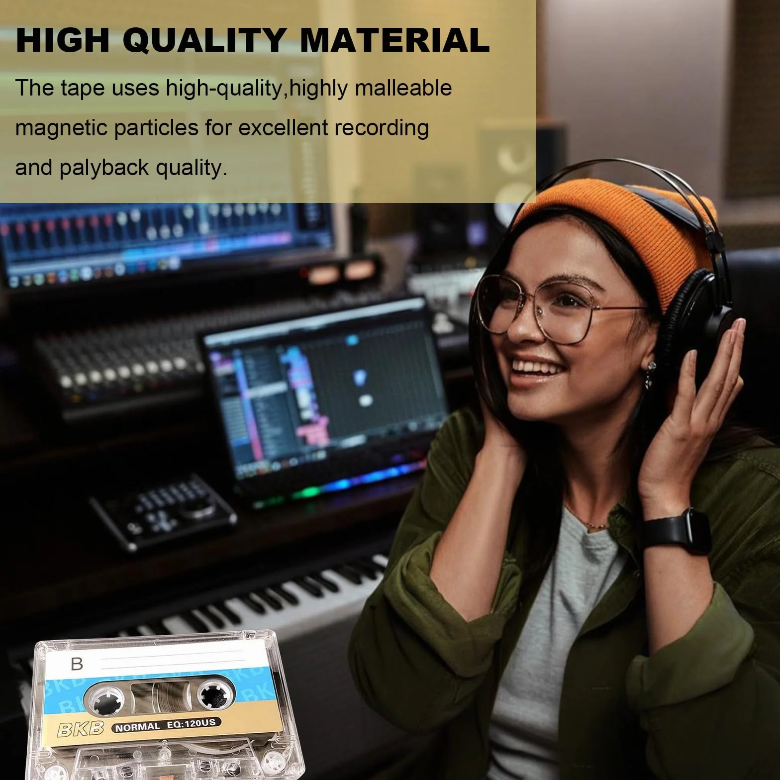 Cartuchos vacíos de audio 90 min cassette para grabaciones