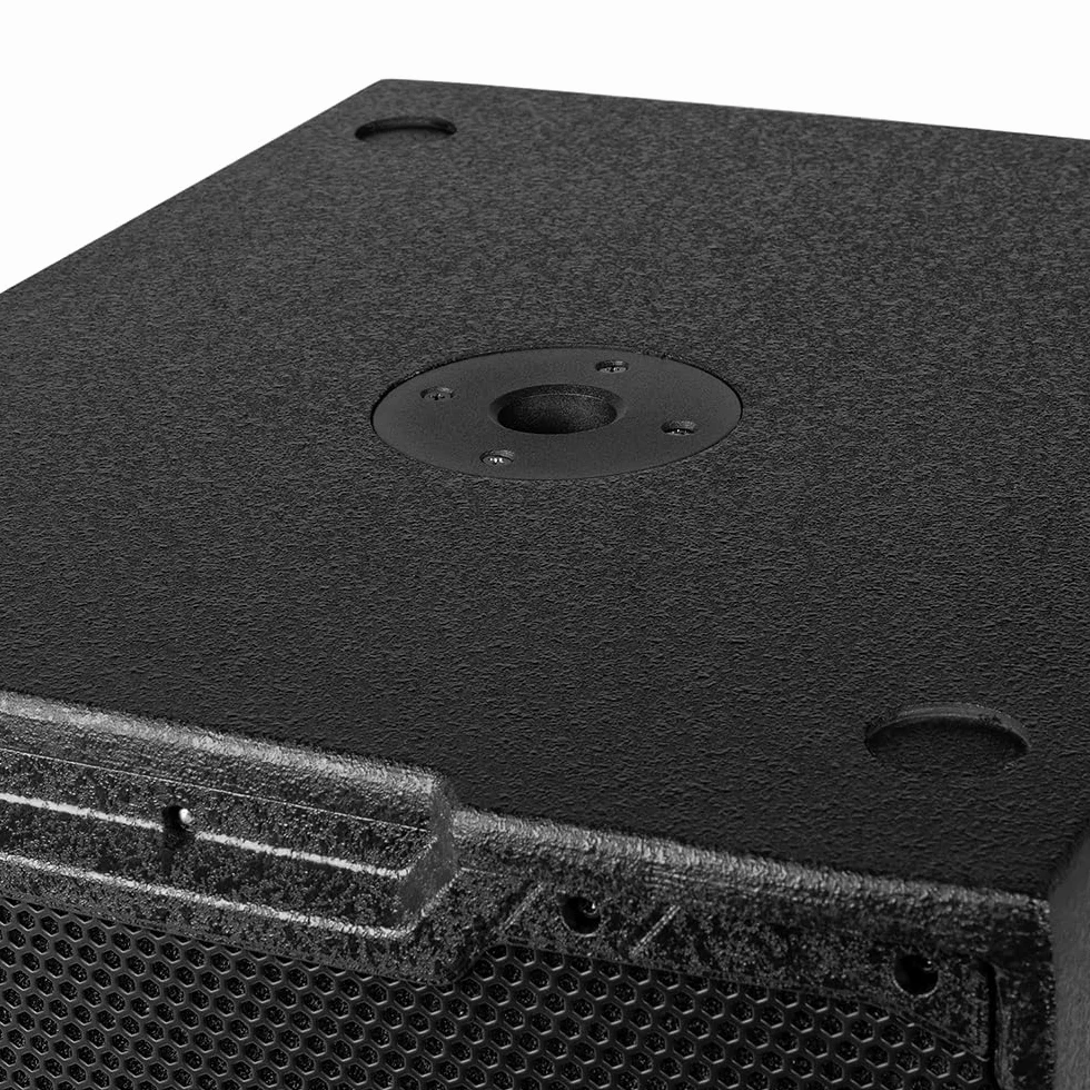 Power Dynamics PDY218SA subwoofer Amplificado de 18" y 1000W de Potencia Pico, entradas XLR balanceadas y RCA, limitador Integrado, Crossover Ajustable, Asas Laterales de Transporte, Color Negro