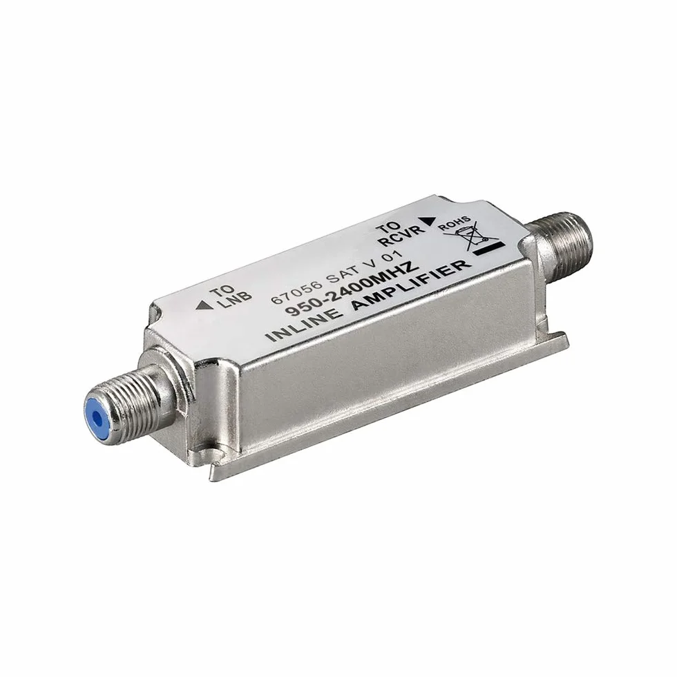 Wentronic 67056 - Amplificador de señal para equipos por satélite (acero inoxidable)